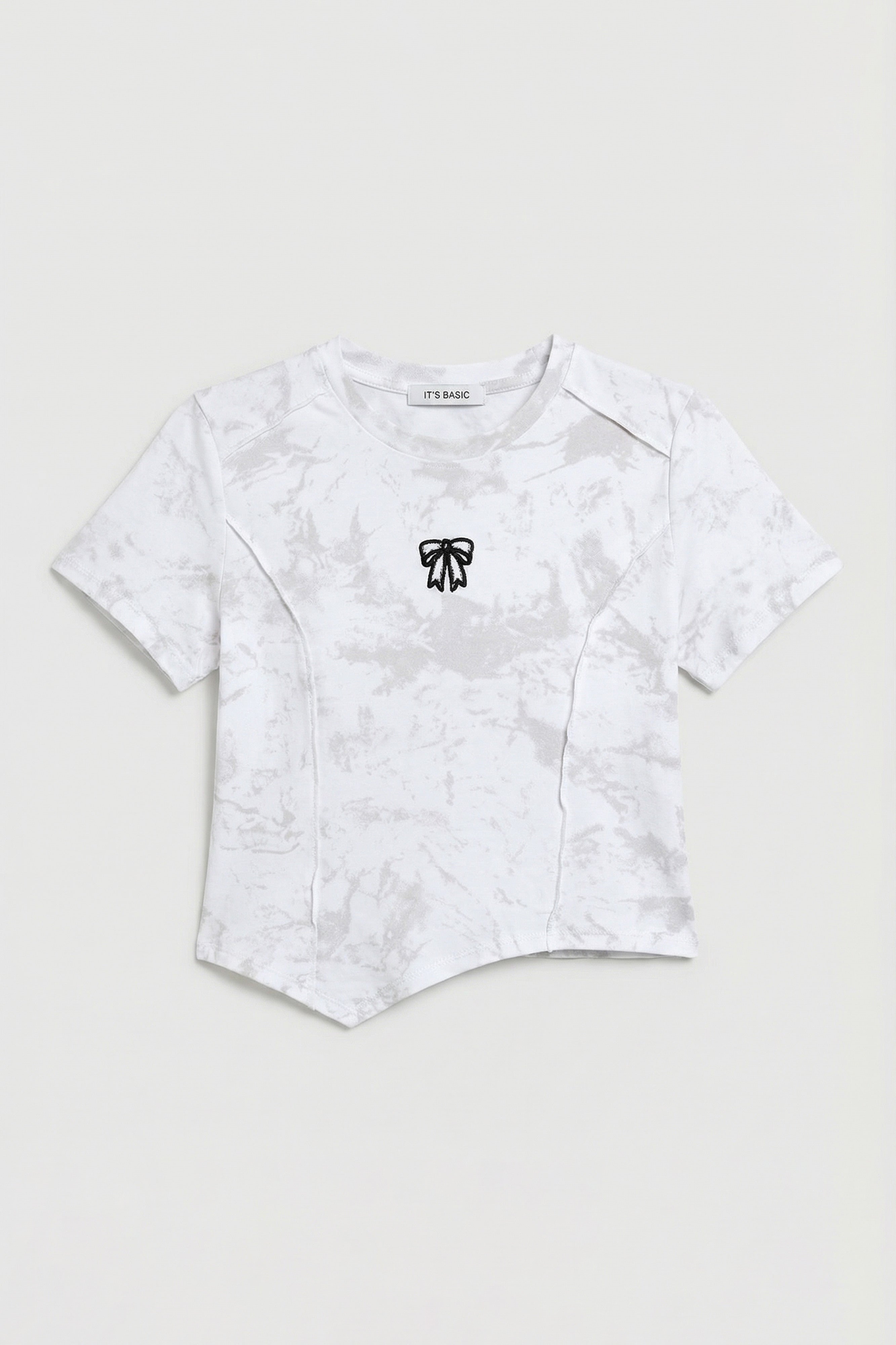 Kadın Beyaz w5 Özel Kumaş Elastan Crop Top