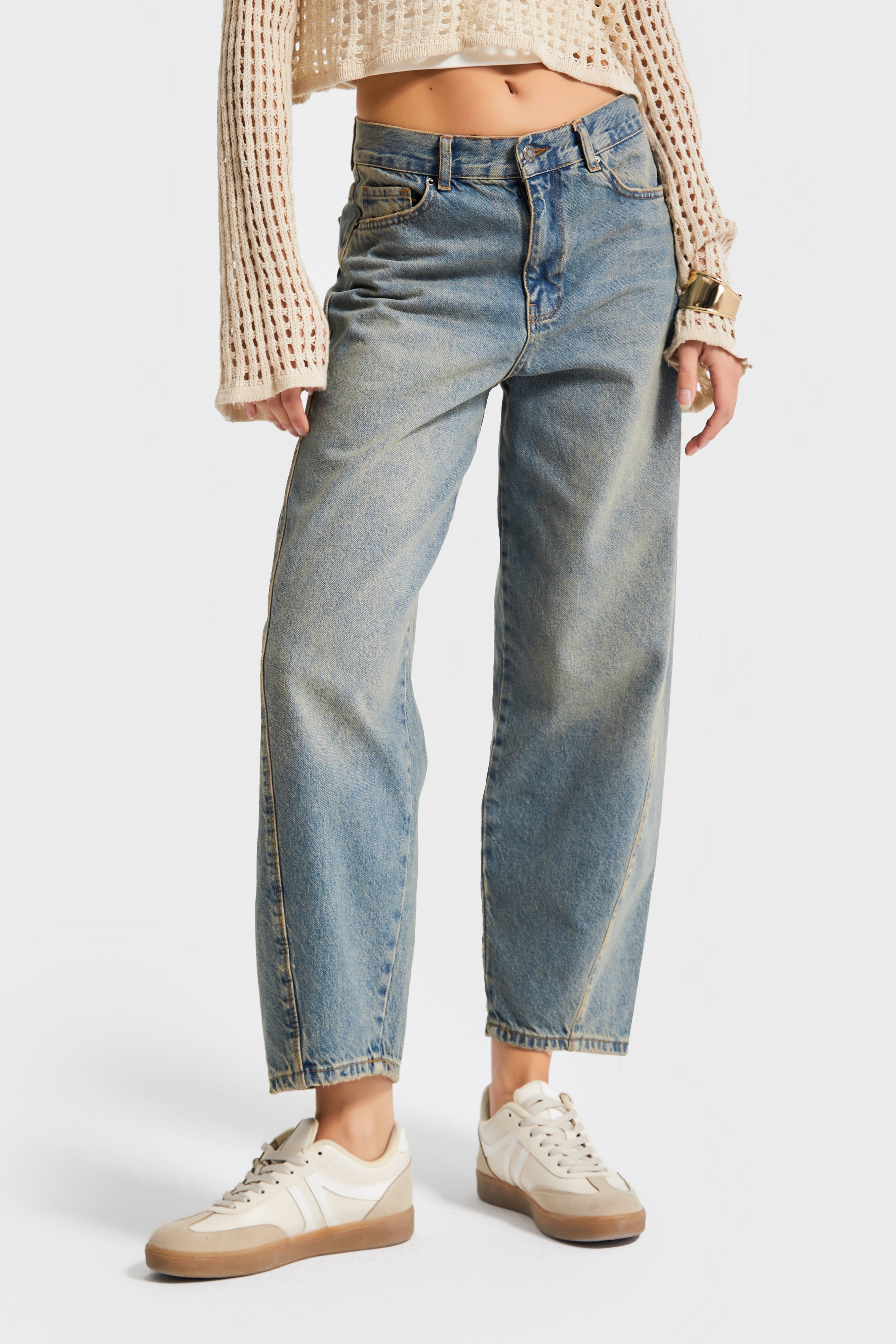 Kadın T.Kot Rengi Venüs 2s5-65 Carrot Fit Rahat Kesim %100 Koton Denim Jean