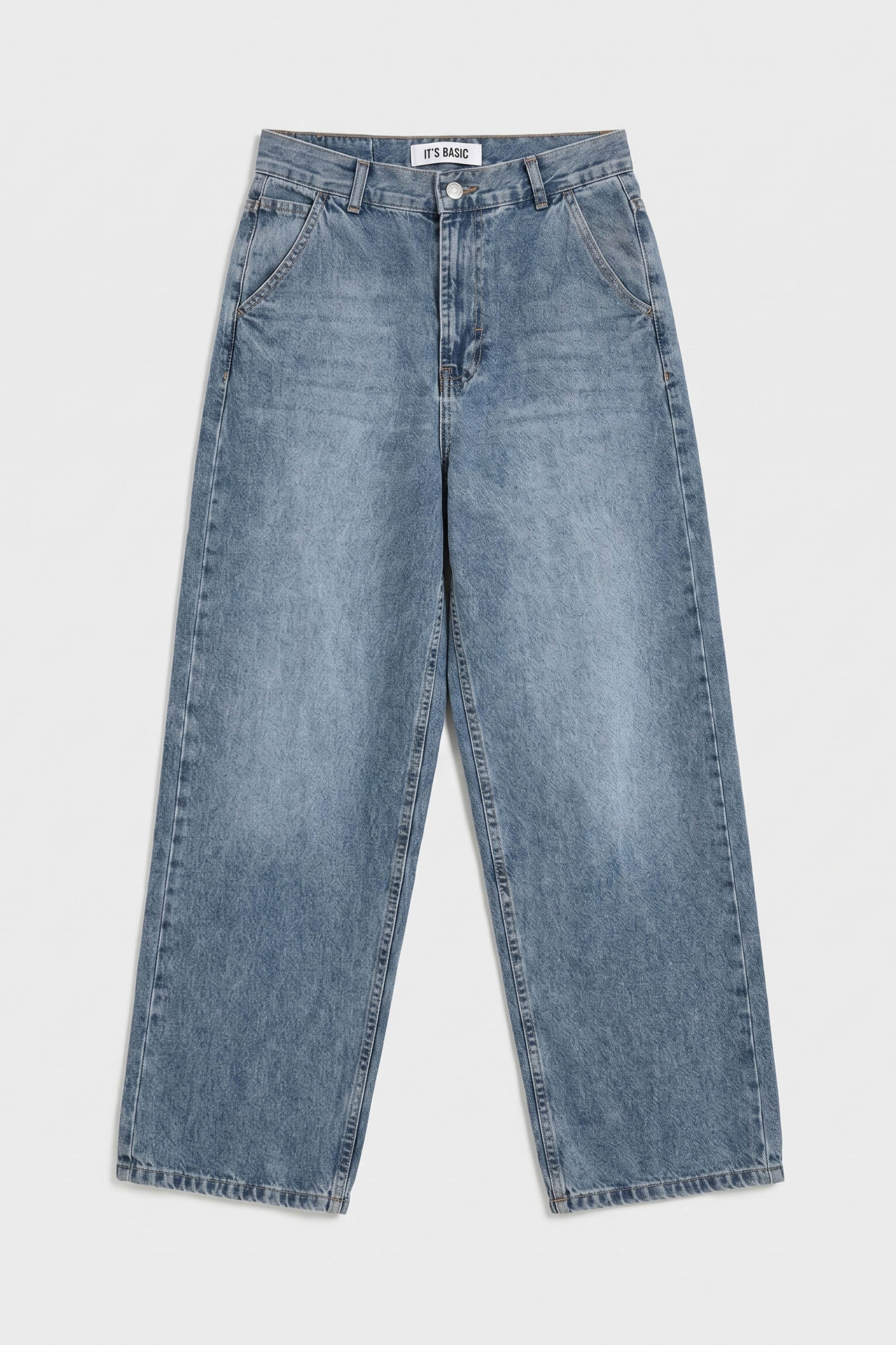 Women's Blue 17s6-125 Skater Fit Loose Denim Jeans