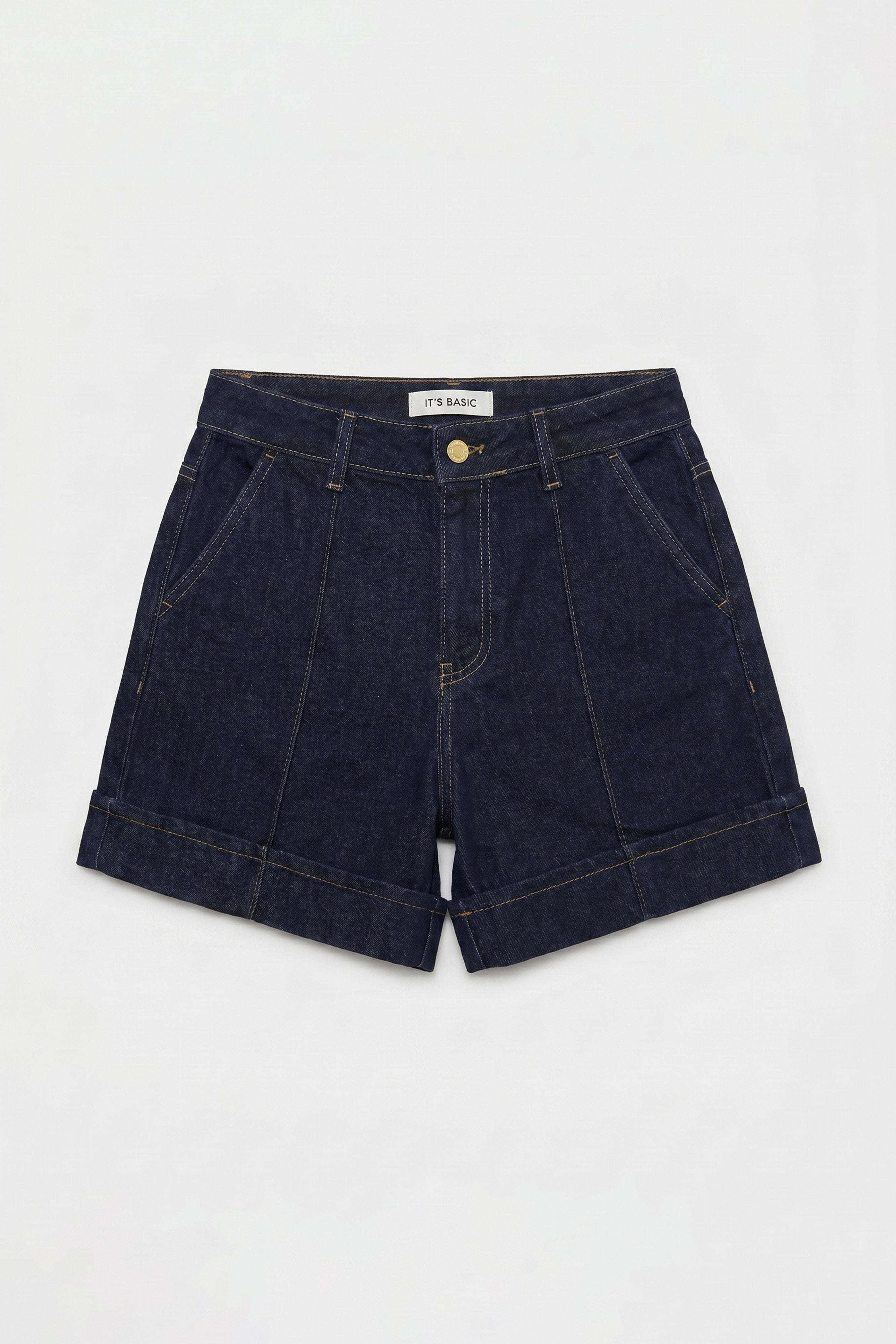 Женские джинсовые шорты Indigo Selvedge 7s6-50, прямой крой, свободная посадка