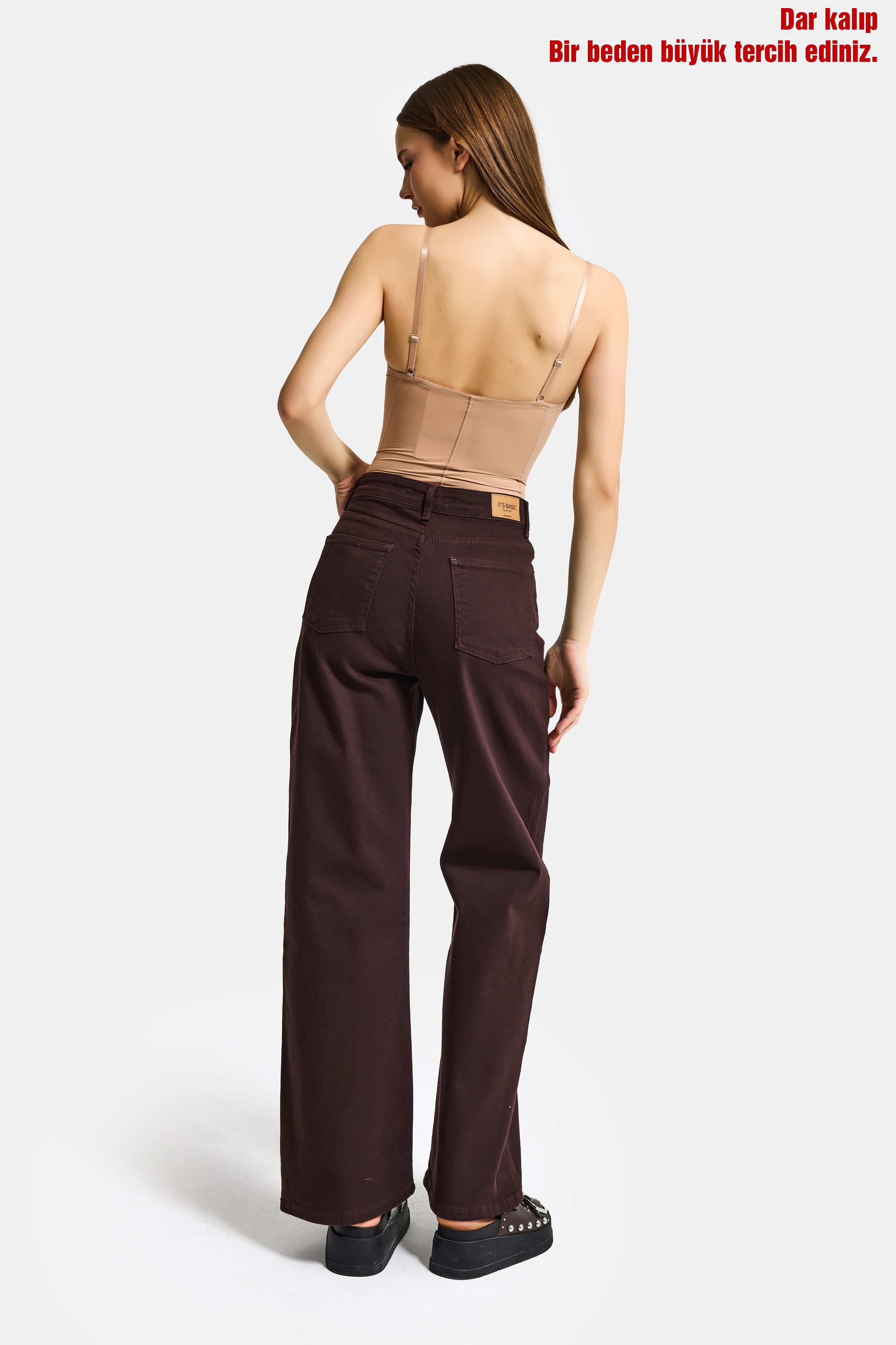 Kadın Bej Vizon w5 Çıtçıtlı Toparlayıcı Dantel Detaylı Destekli Cup Tasarım Askılı Body