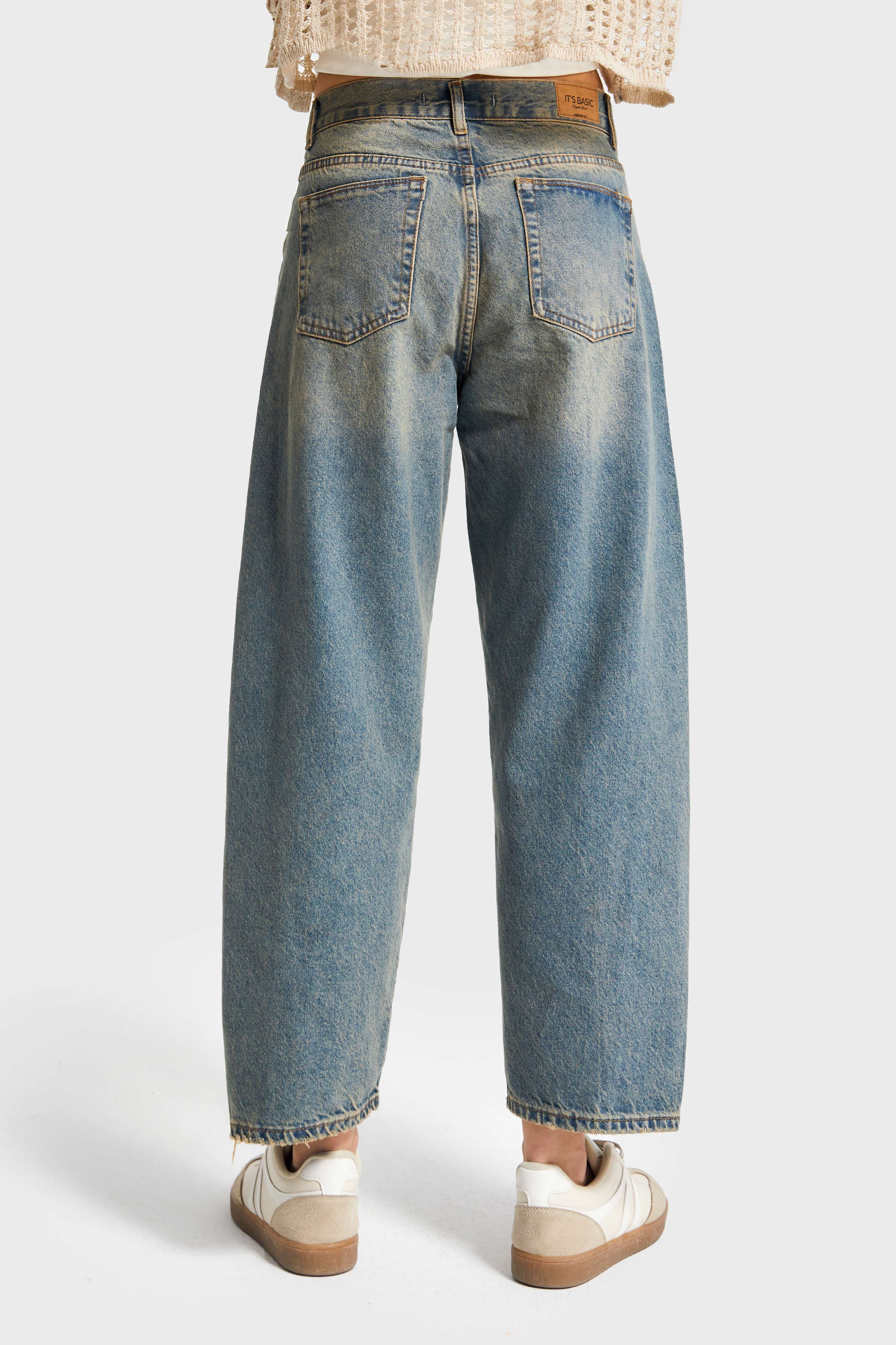 Kadın T.Kot Rengi Venüs 2s5-65 Carrot Fit Rahat Kesim %100 Koton Denim Jean