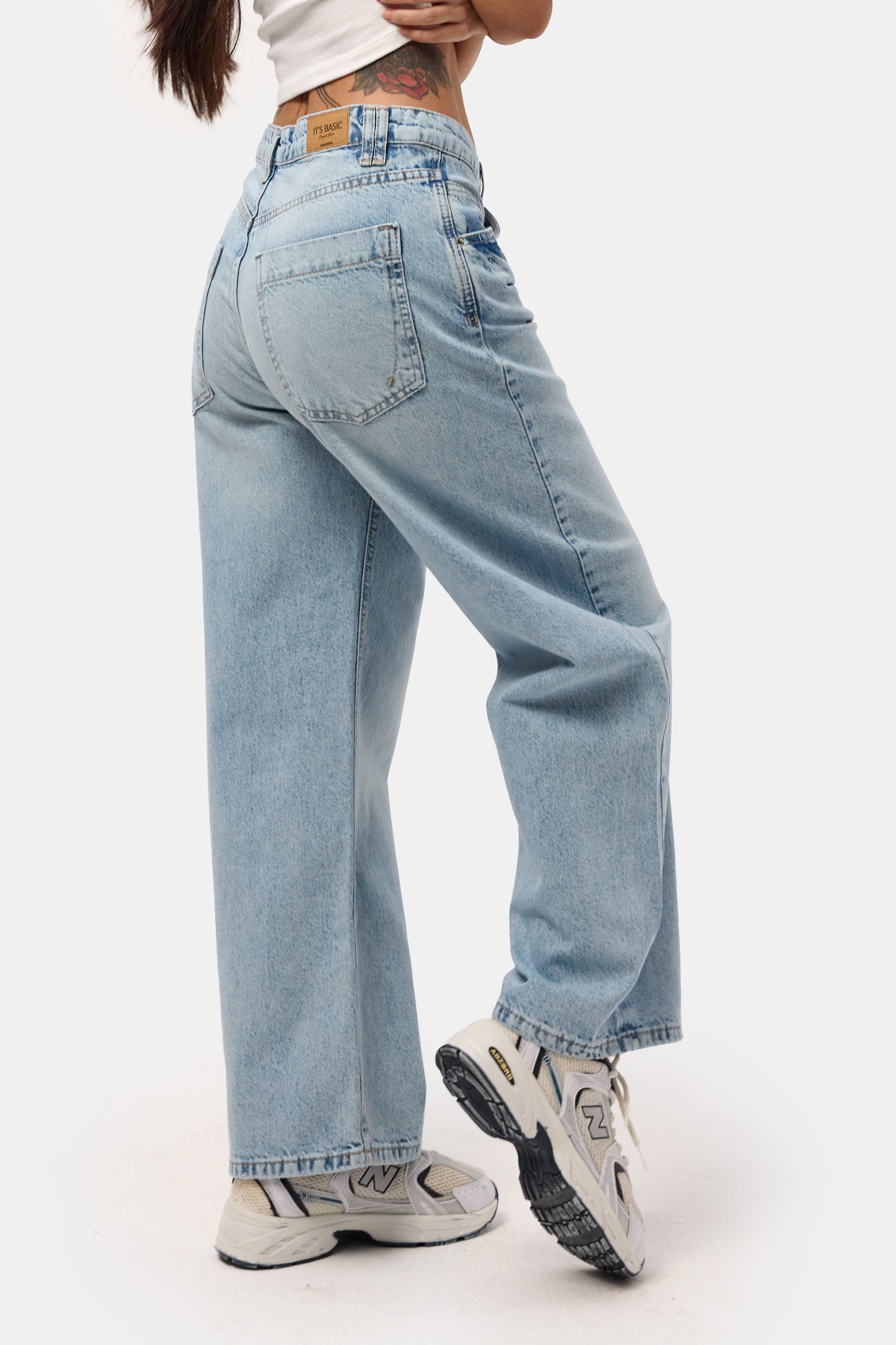 Kadın Ice 4s6-27 Baggy Low Rise Fit Tokyo %100 Koton Denim Jean