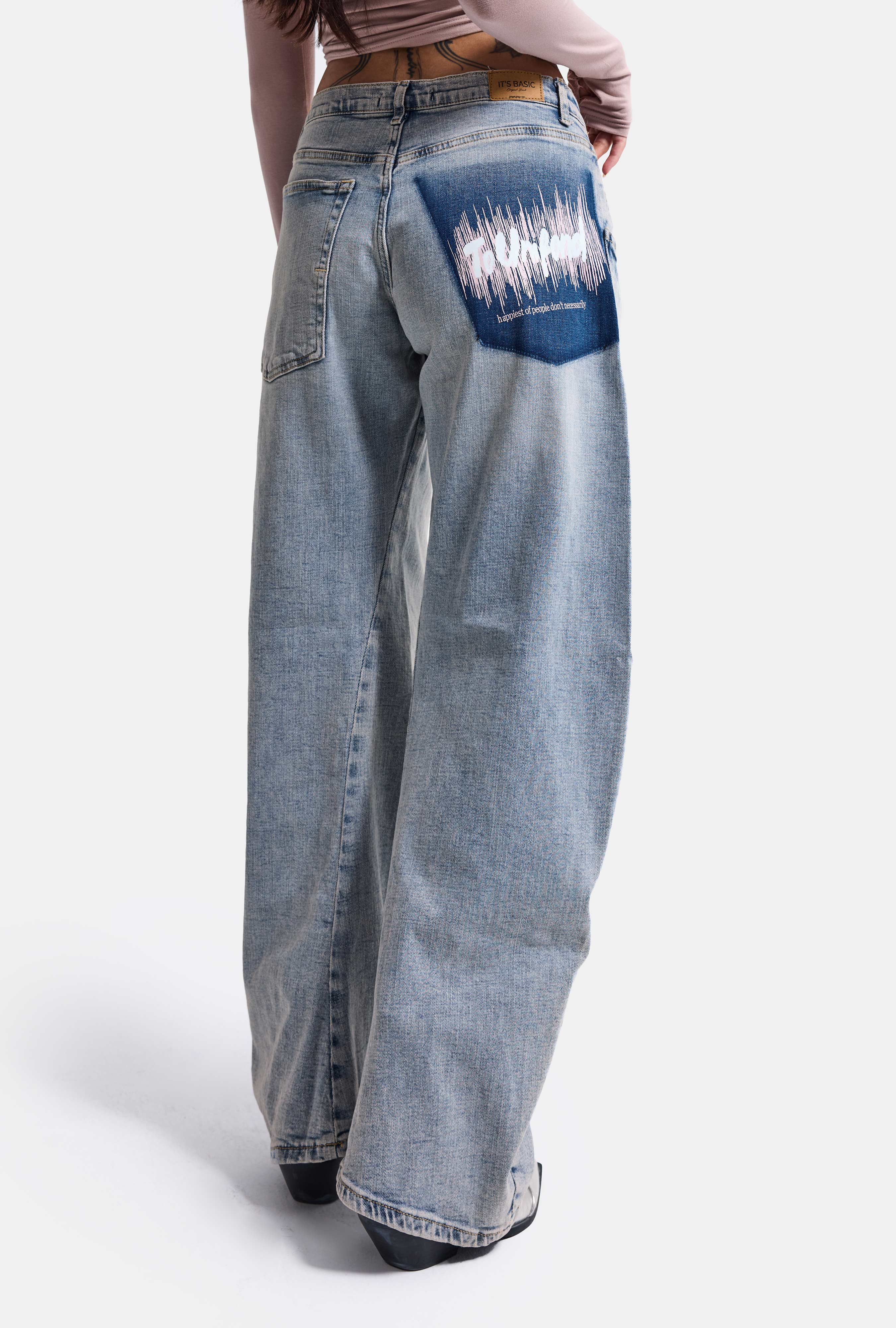 Women's Denim Color 4s6-89 Low Relaxed Fit Flexible Fabric Design Denim Jean