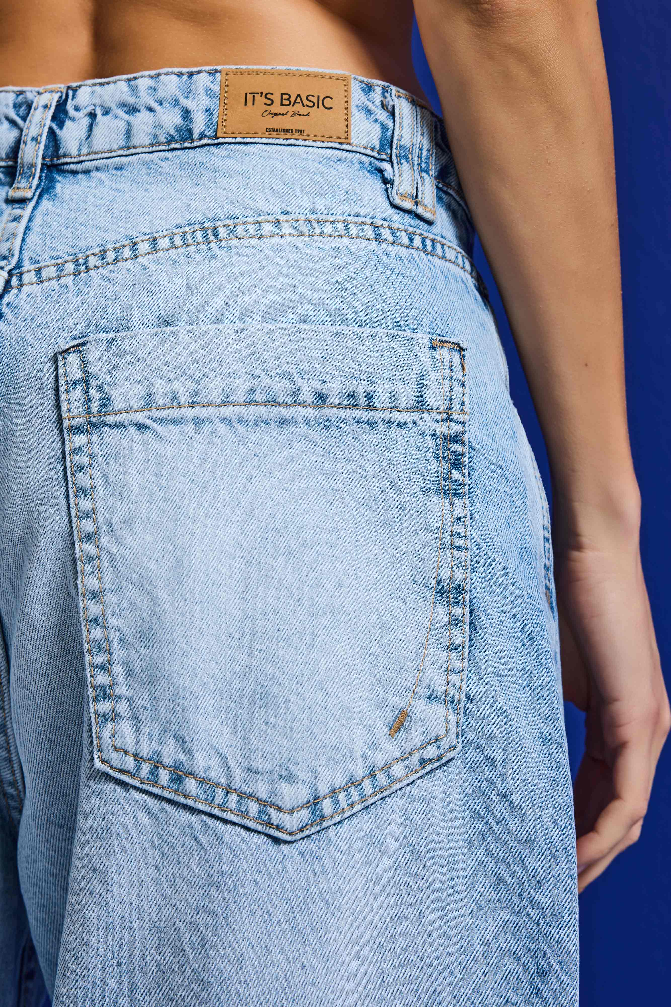 Kadın Ice 4s6-27 Baggy Low Rise Fit Tokyo %100 Koton Denim Jean