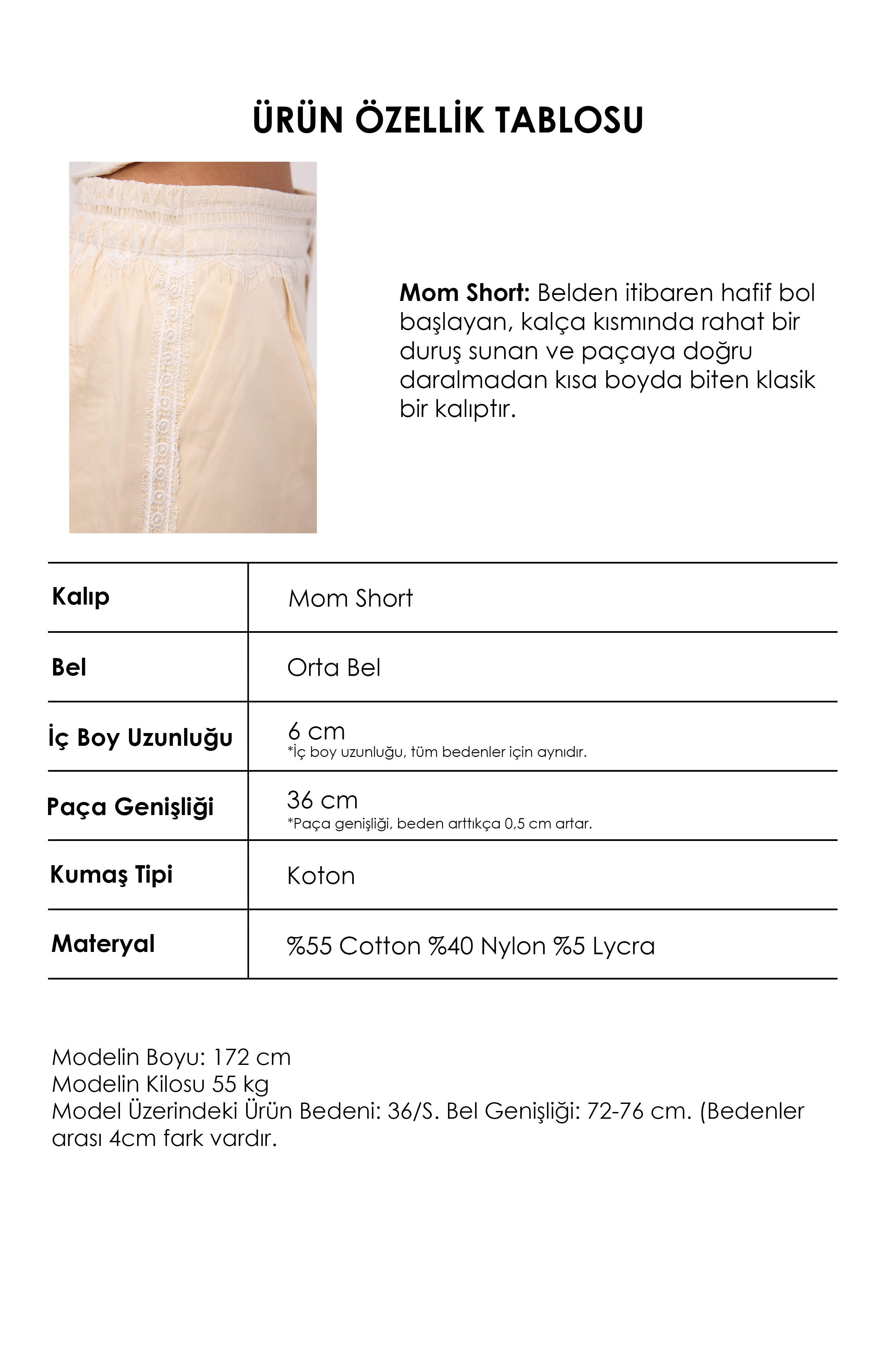 Women's Beige Lace-Detailed Custom-Designed Shorts