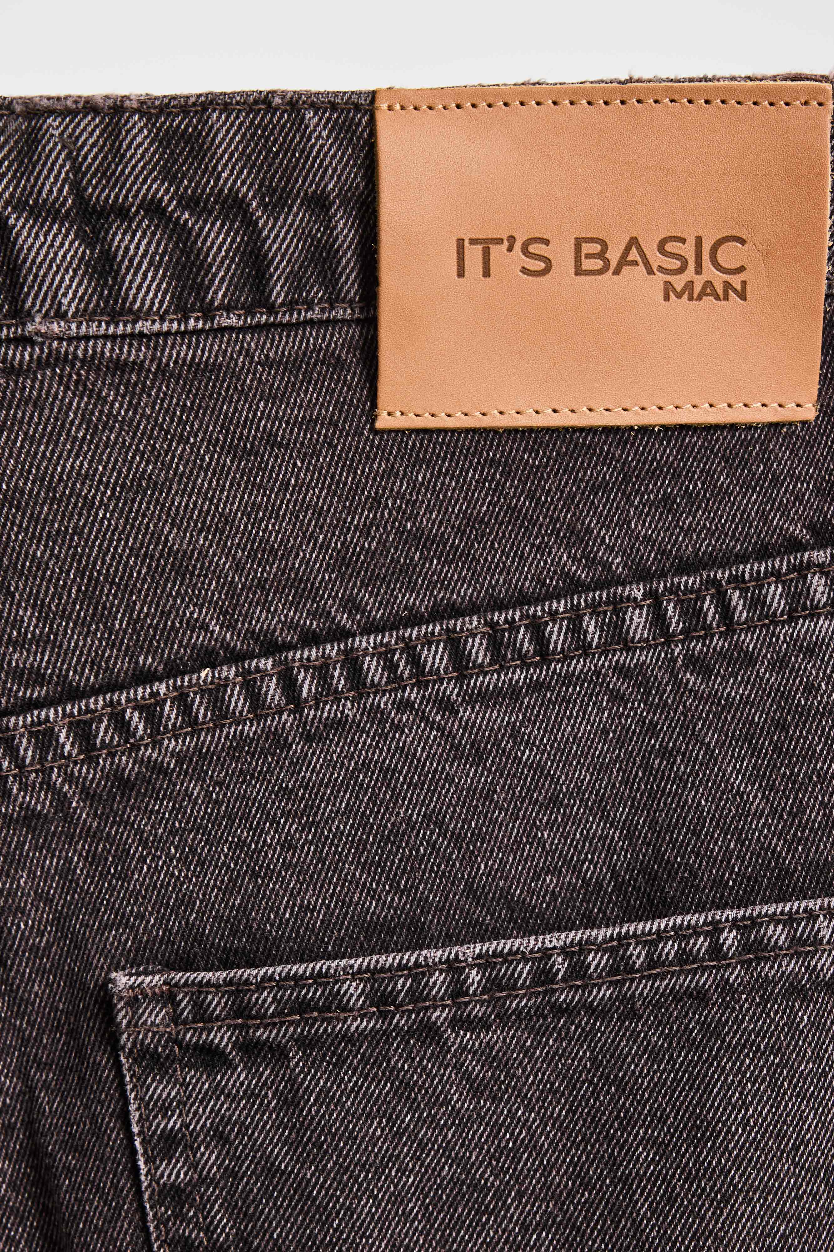 Erkek Koyu Kot Rengi 1s6-154 TT25 Relaxed Baggy Fit İç Boy 80cm Rahat Kesim %100 Koton Denim Jean