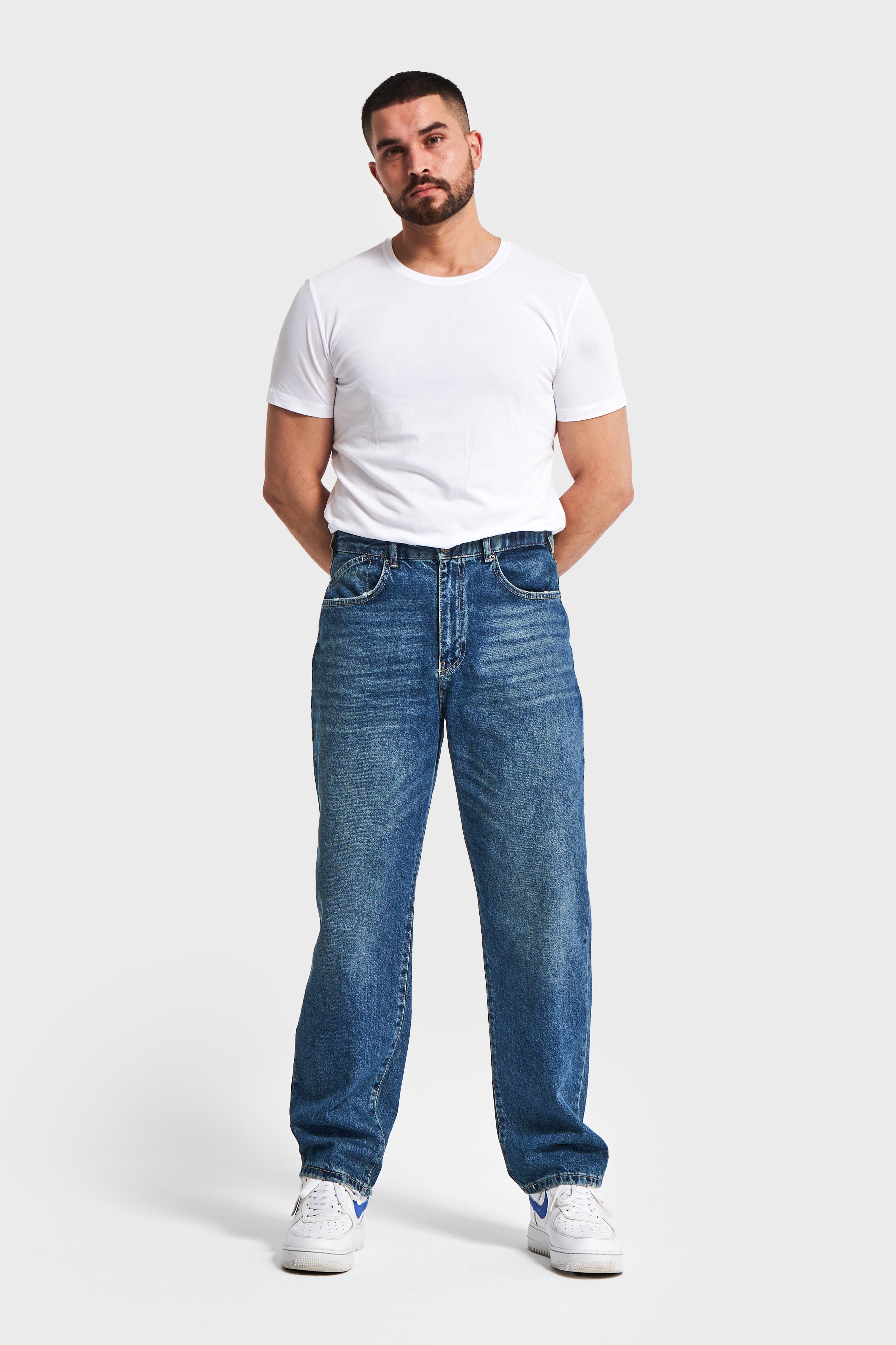 Erkek Koyu T.Kot Rengi 4w5-31 Loose Fit %100 Koton Denim Jean