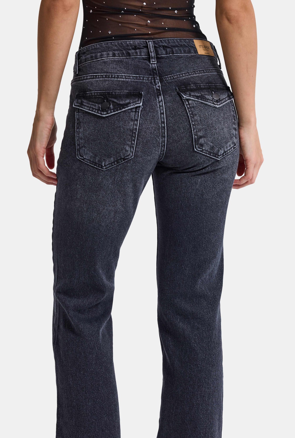 Kadın 2w6-1 Bootcut Flare Orta Bel Denim Jean