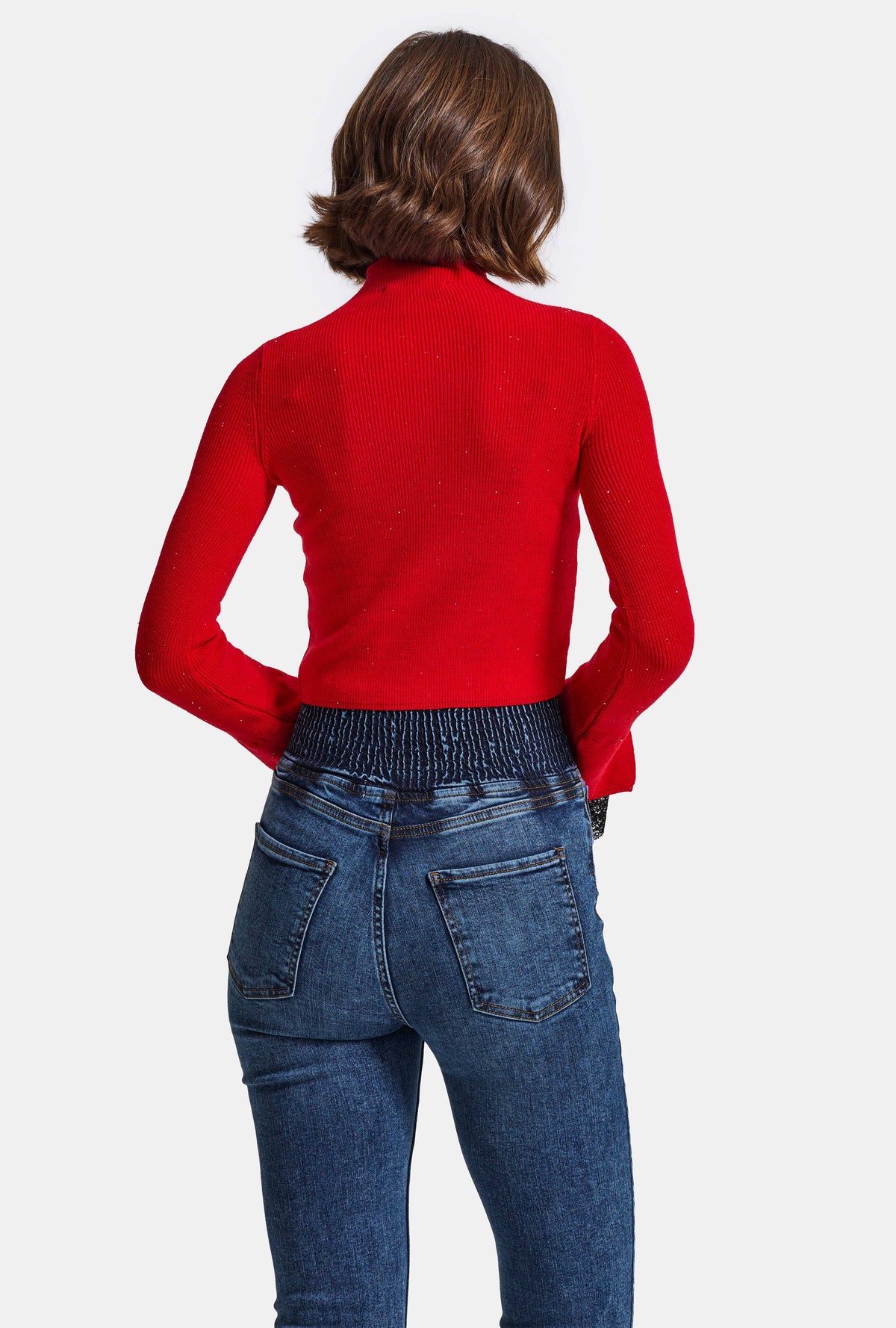 Kadın 4w6-4 Flare Fit Yüksek Bel Süper Esnek Denim Jean