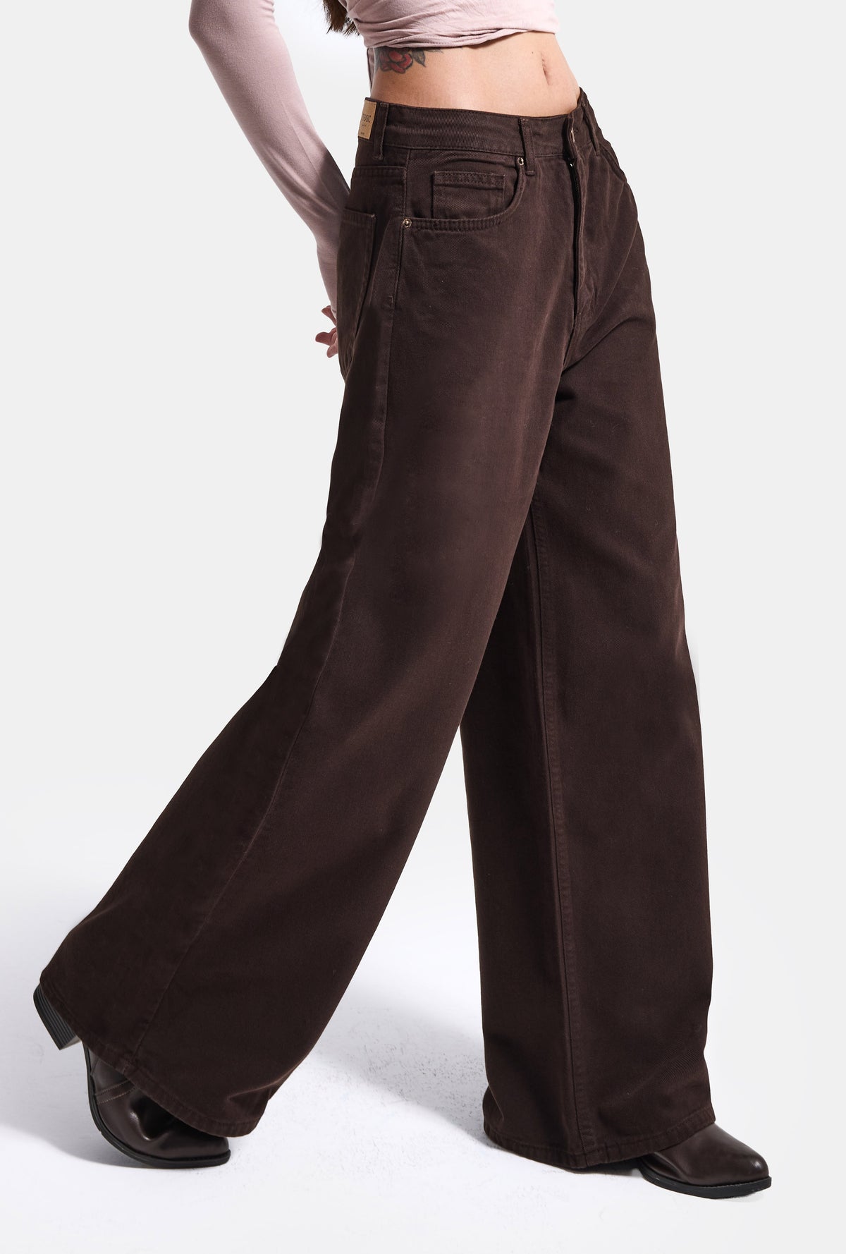 Kadın 6w6-81 Süper Baggy Fit Denim Jean