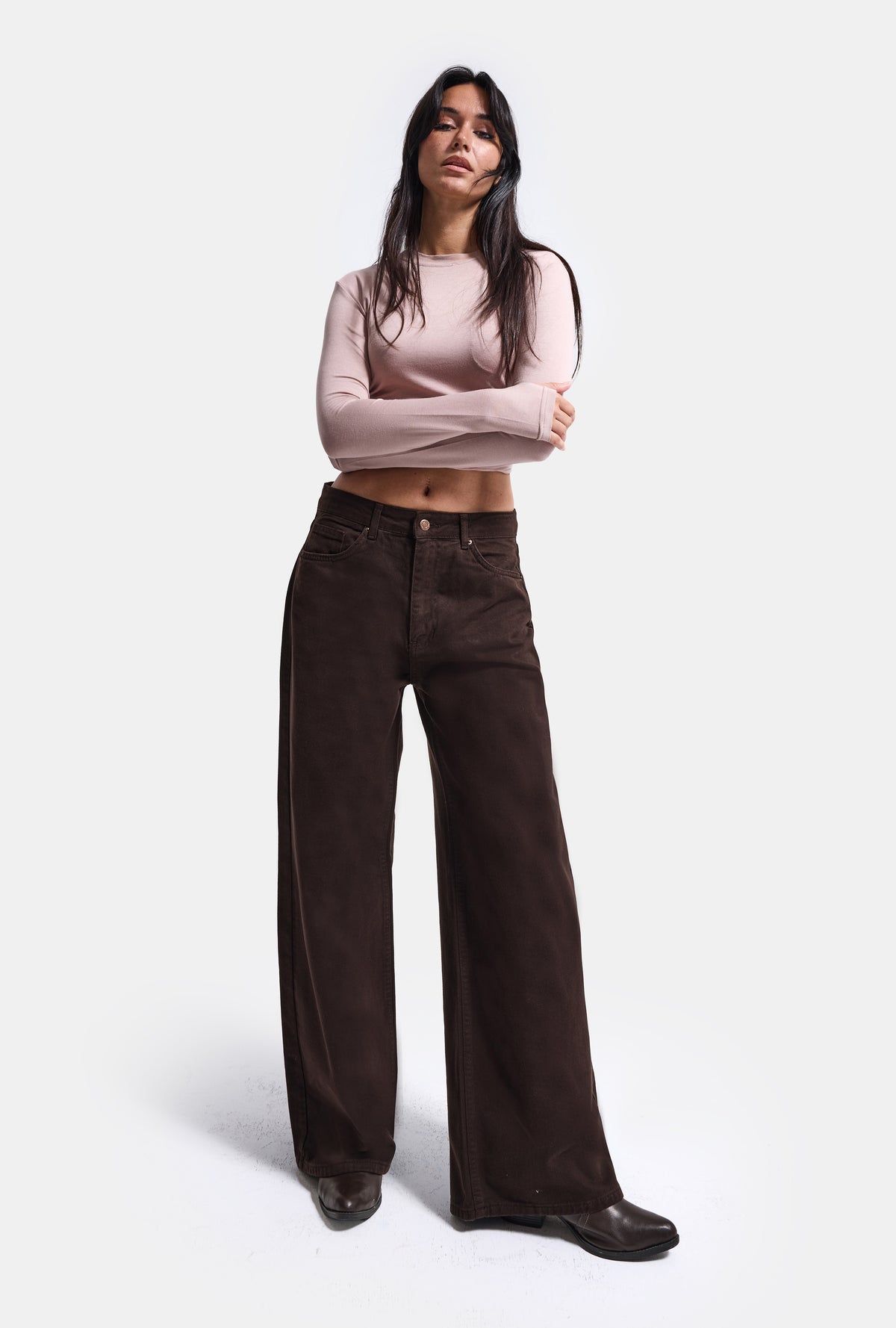 Kadın 6w6-81 Süper Baggy Fit Denim Jean