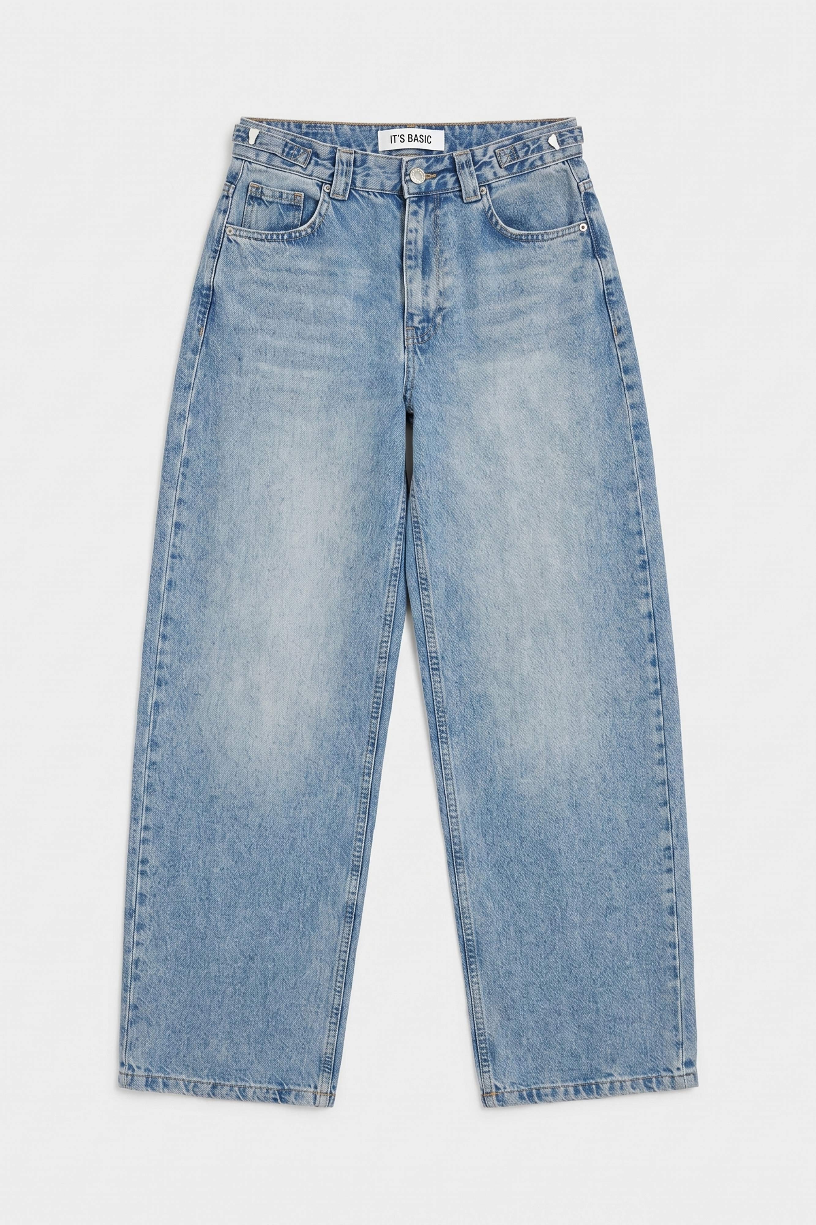 Kadın Açık Kot 4s6-32 Süper Baggy Fit Denim Jean