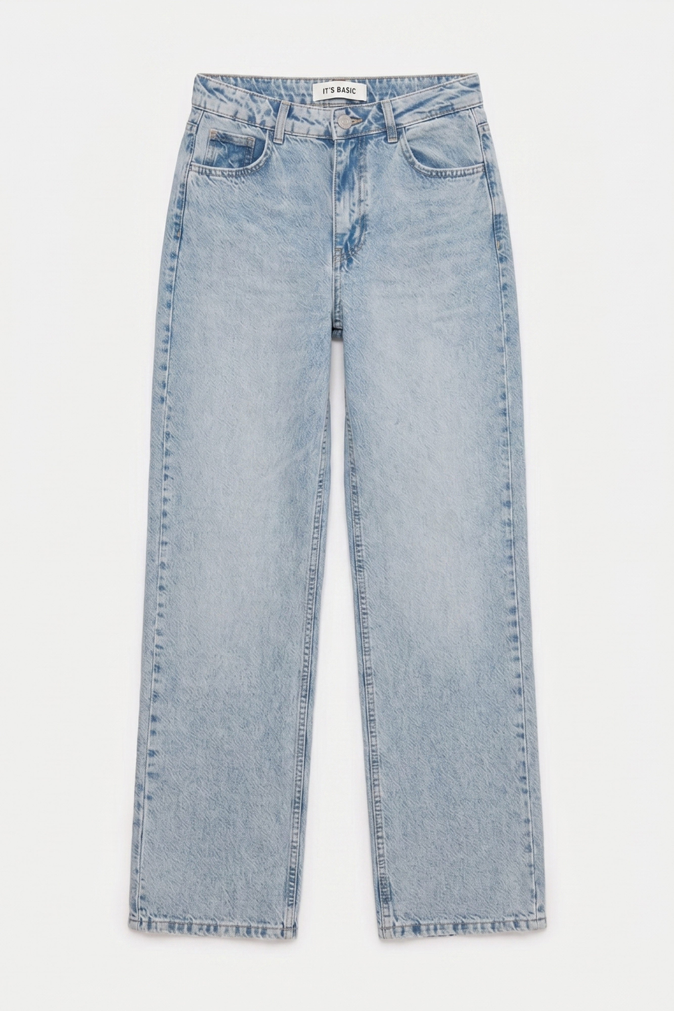 Kadın Açık Kot Doris 4s6-32 Straight Fit Yüksek Bel Denim Jean