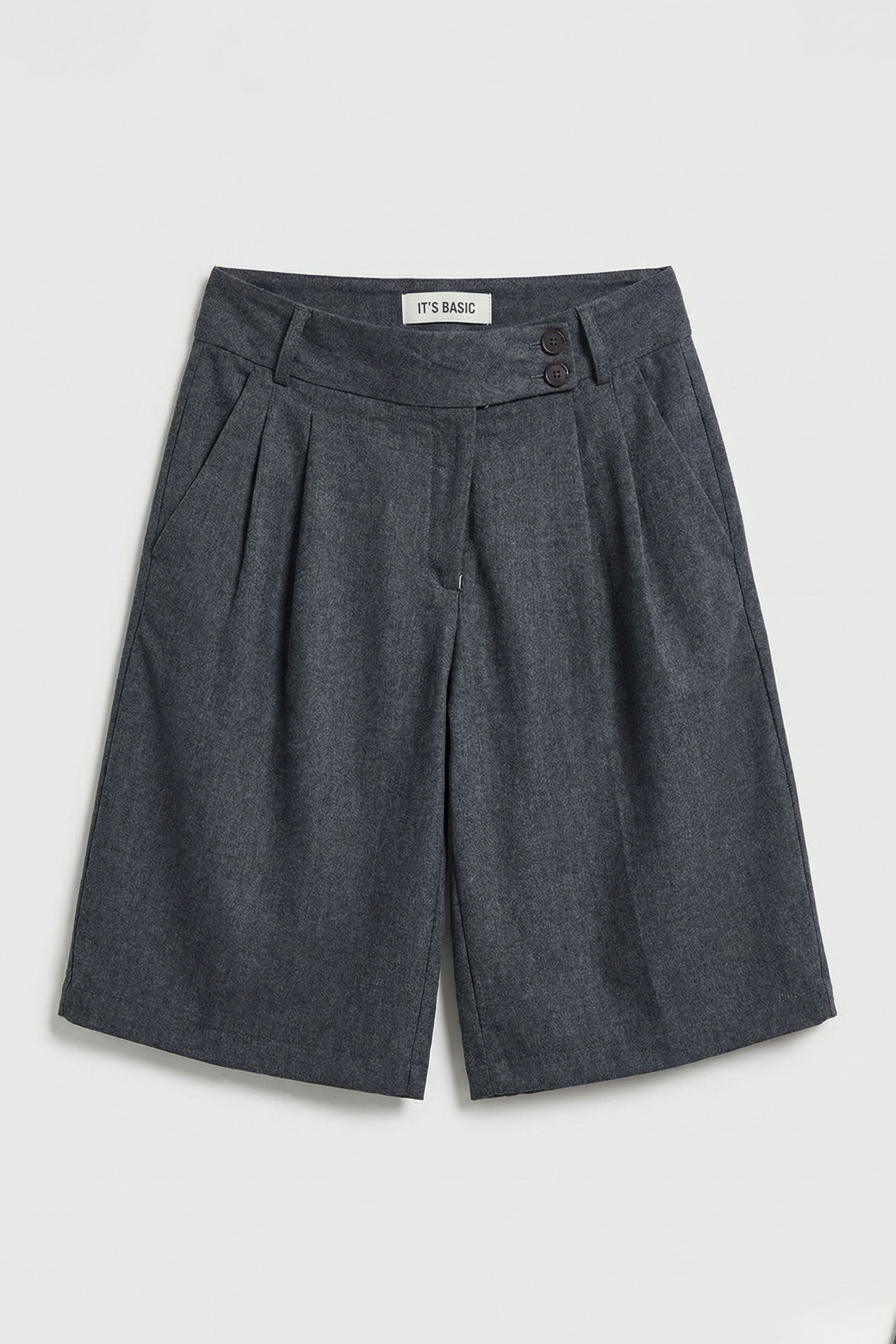 Women's Anthracite s6 Baggy Fit Maxi Length Bermuda Shorts