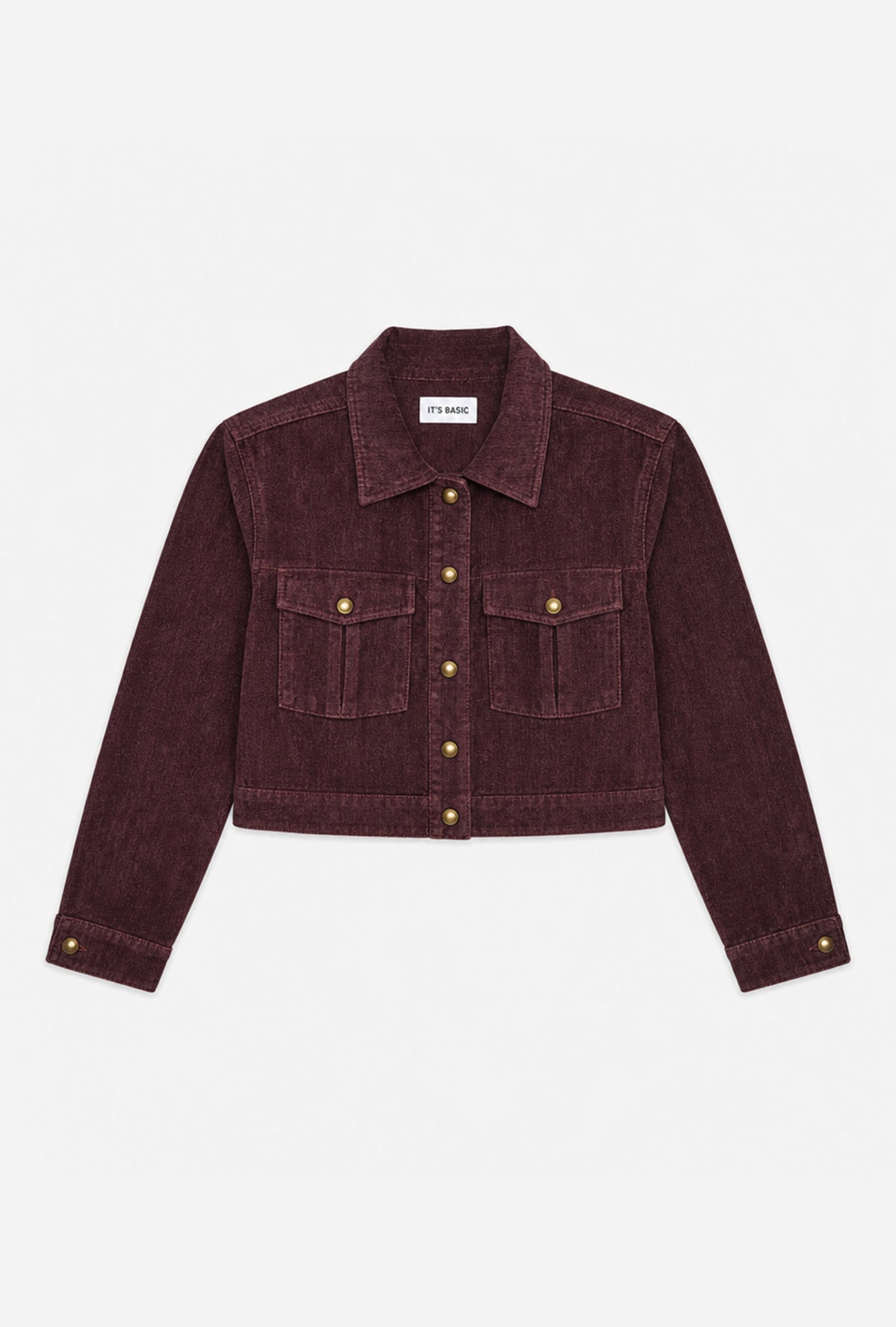 Kadın Bordo w6-52 Boxy Fit Pürüzsüz Velvet Kadife Kumaş Tasarım Ceket