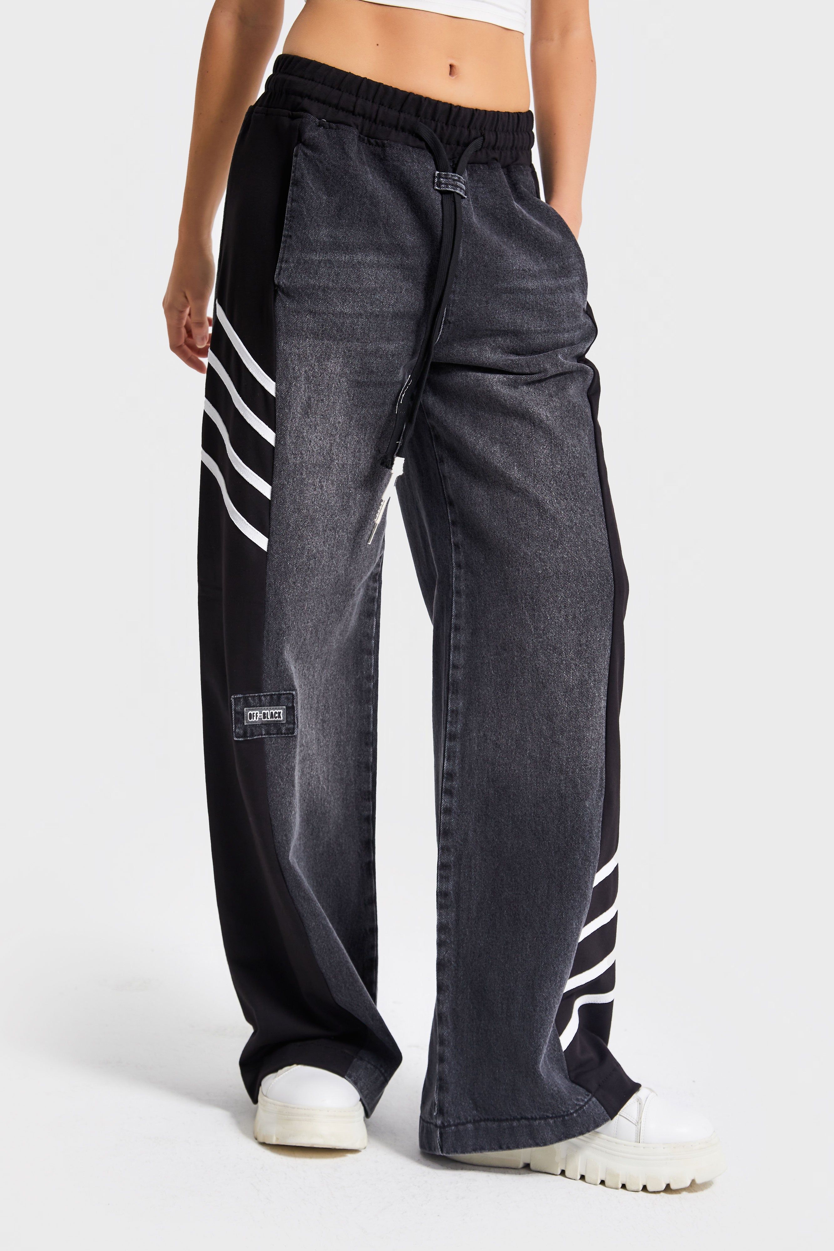 Kadın Füme Renk 2w5-1 Straight Fit Çift Parça Denim Jean