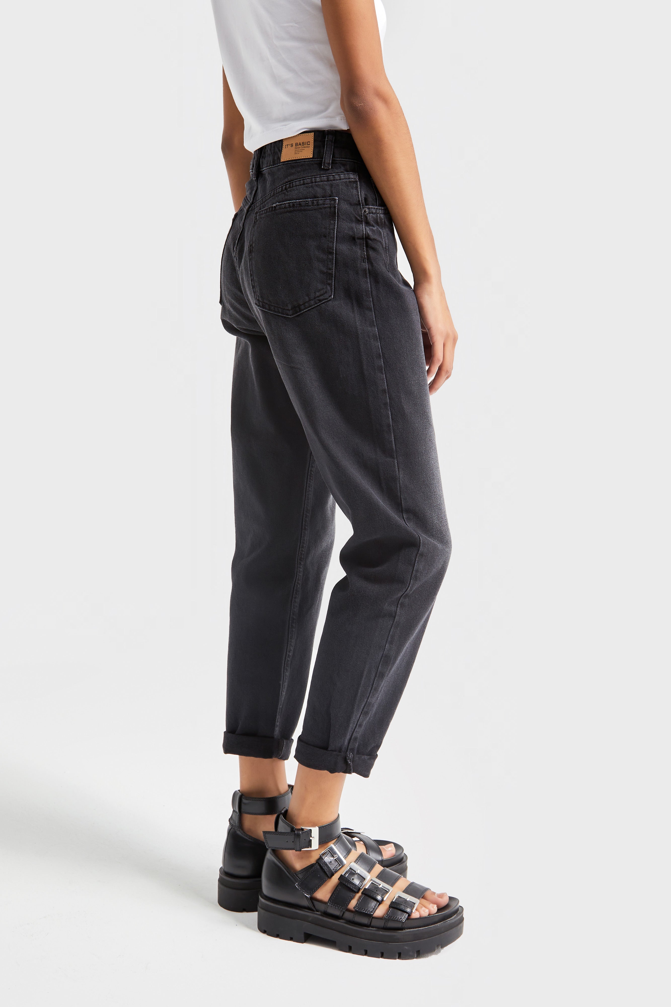 Women's Smoke Color Boyfriend Fit 100% Cotton Denim