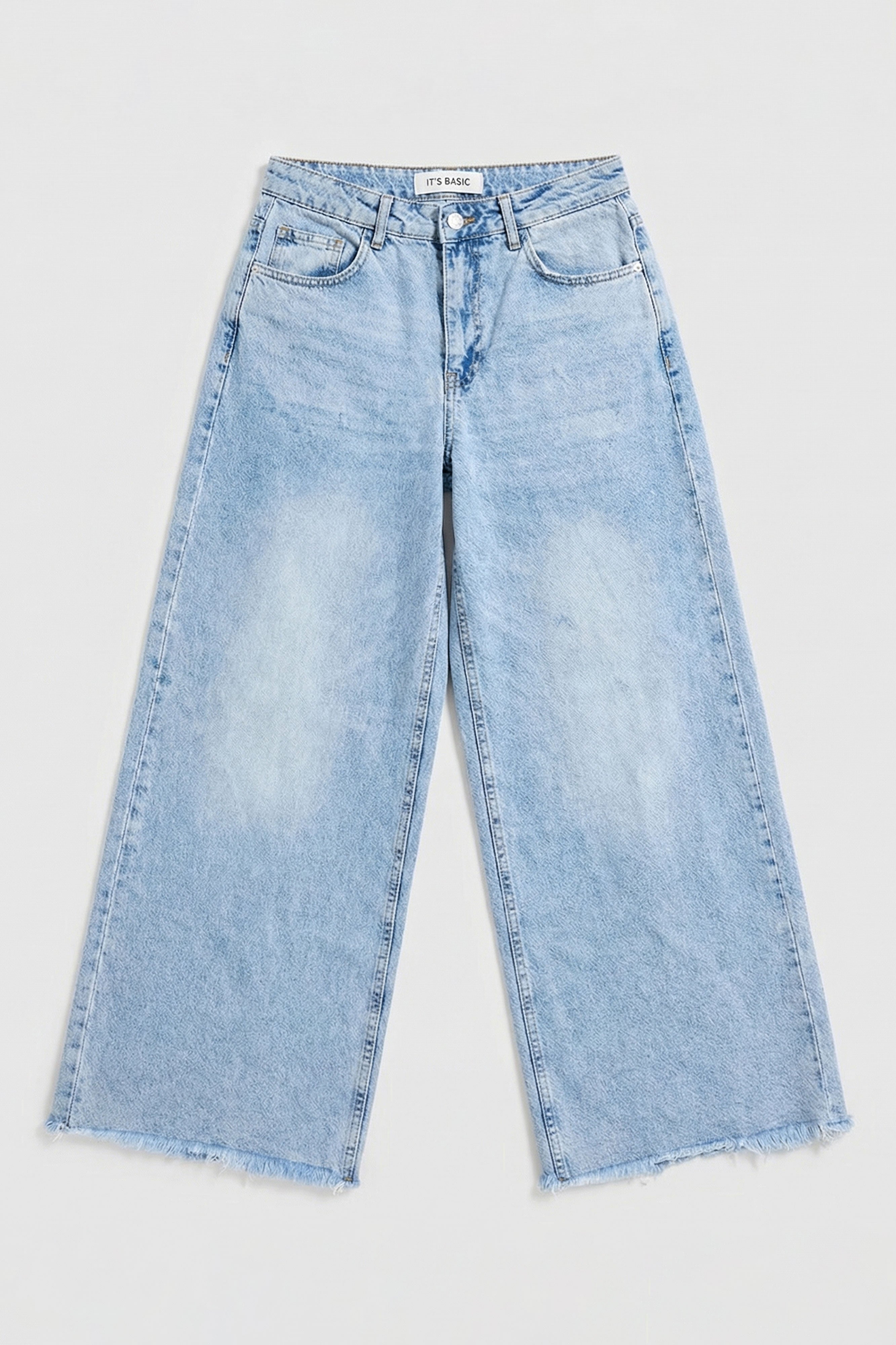 Kadın Ice 12s6-27 Palazzo Fit Bol Kesim %100 Koton Denim Jean