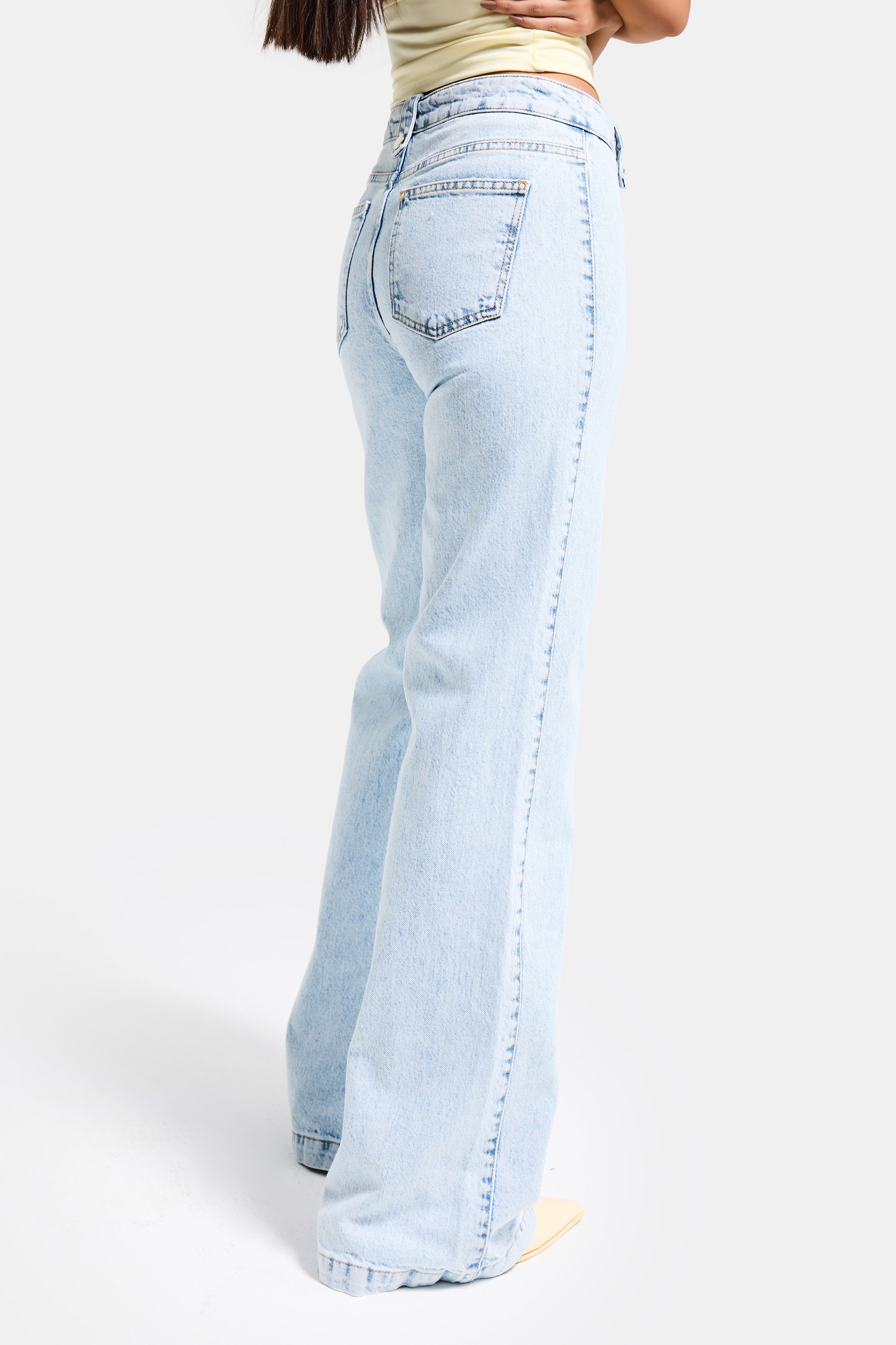 Kadın Ice 3s6-3 Flare Fit Komfort Kumaş Fermuar Detaylı Tasarım Denim Jean