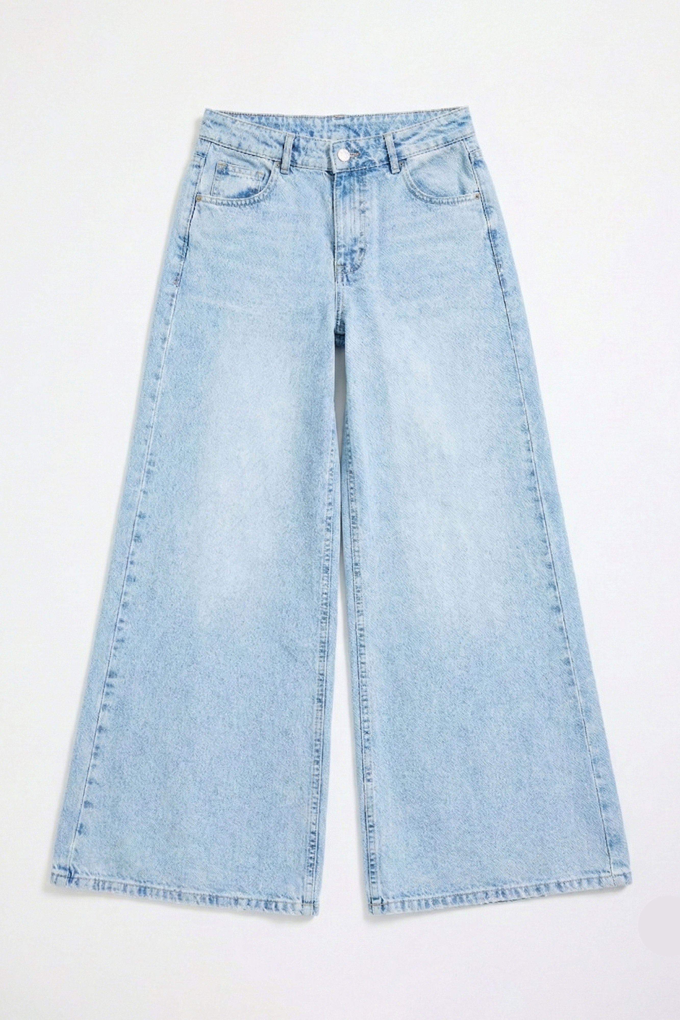 Kadın Ice 4s6-3 Elephant Leg Süper Bol %100 Koton Denim Jean
