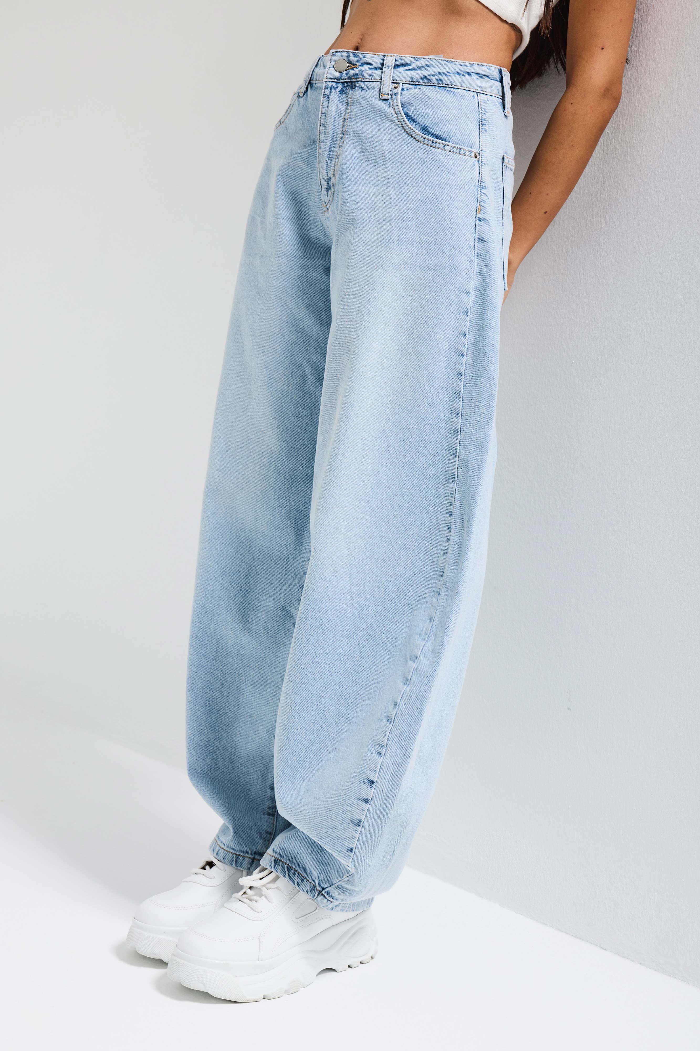 Kadın Ice 4s6-3 Mega Balon Fit %100 Koton Denim Jean