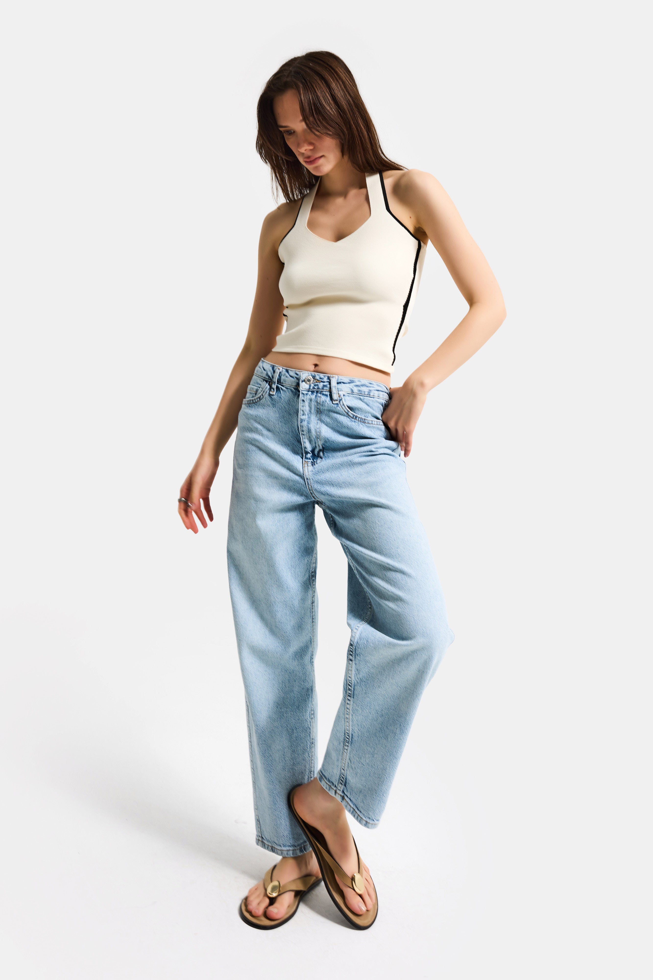 Kadın Ice 4s6-3 Relax Fit Esnek Kumaş Denim Jean