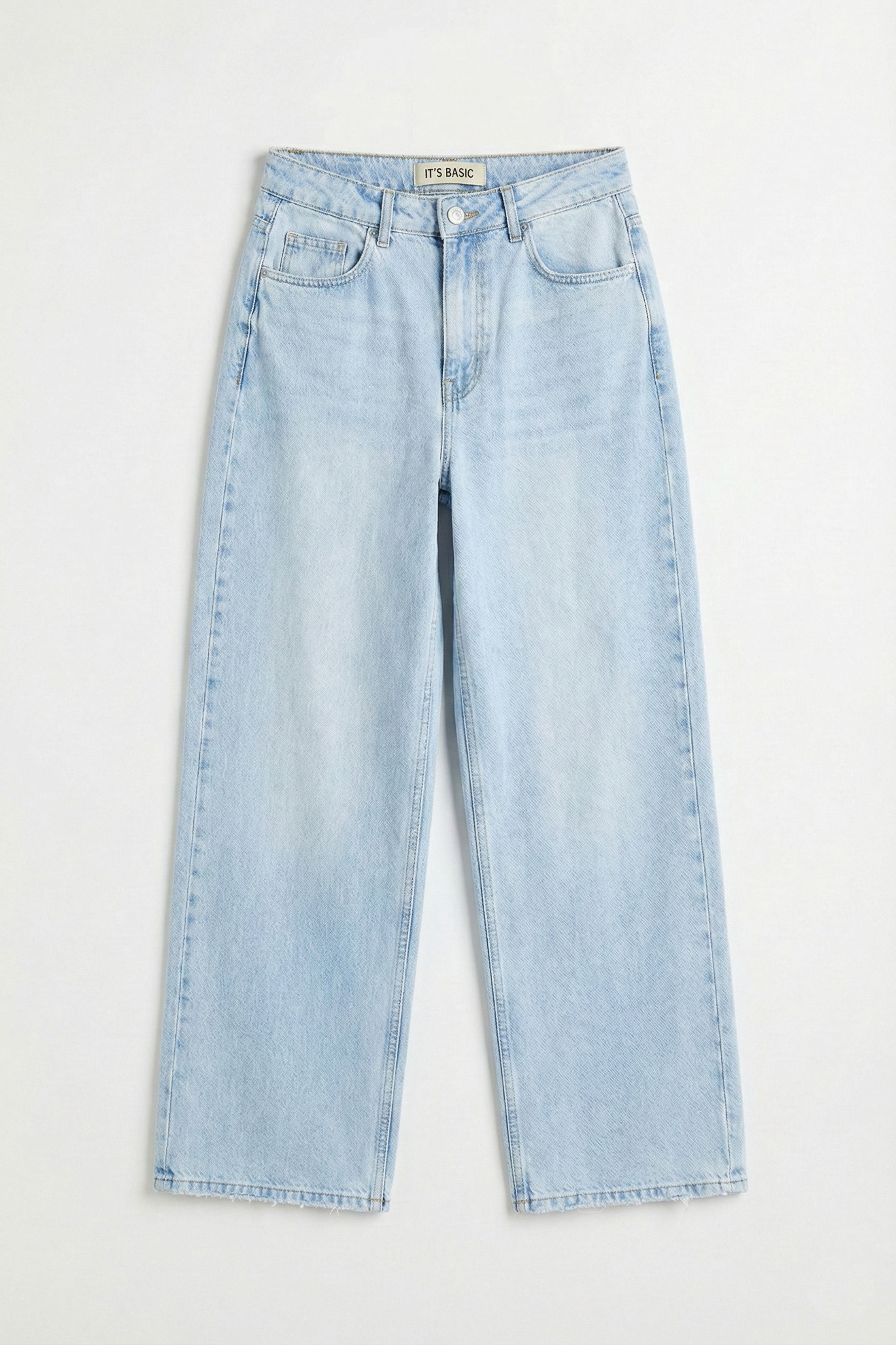 Kadın Ice 4s6-3 Süper Baggy Fit Bol Kesim Orta Bel Denim Jean