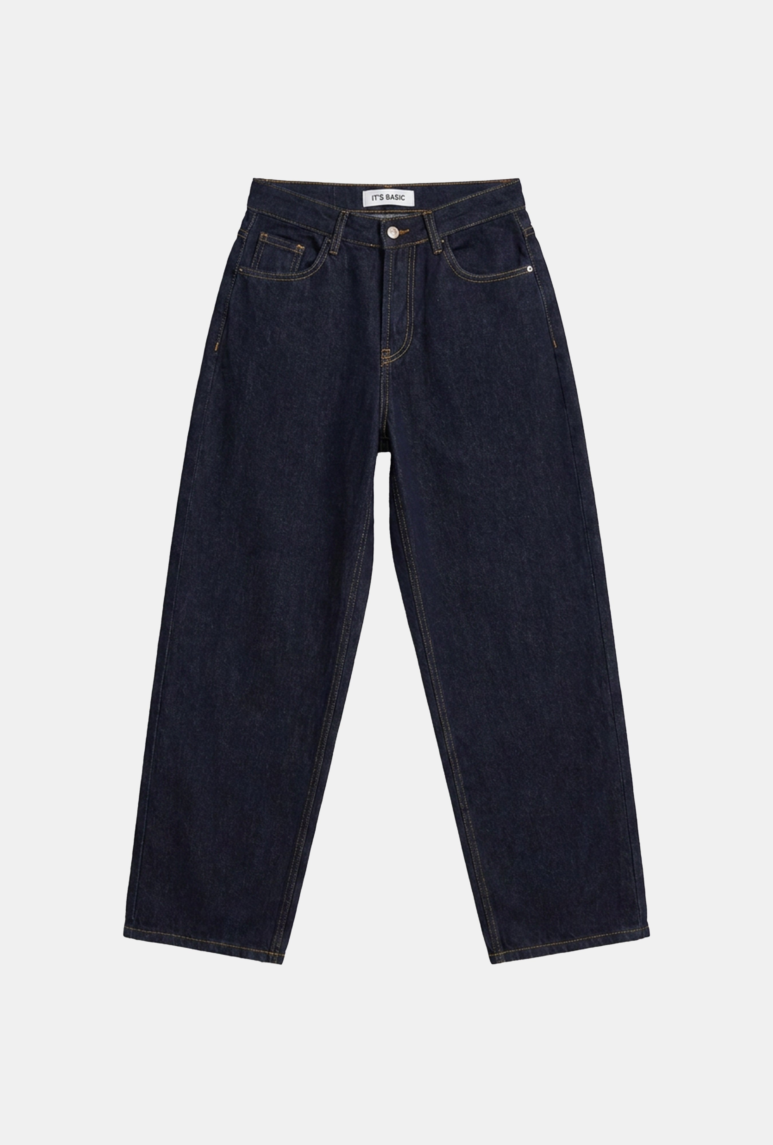 Kadın İndigo Selvedge 7w6-50 Mid Rise Trapered TT49 Denim Jean