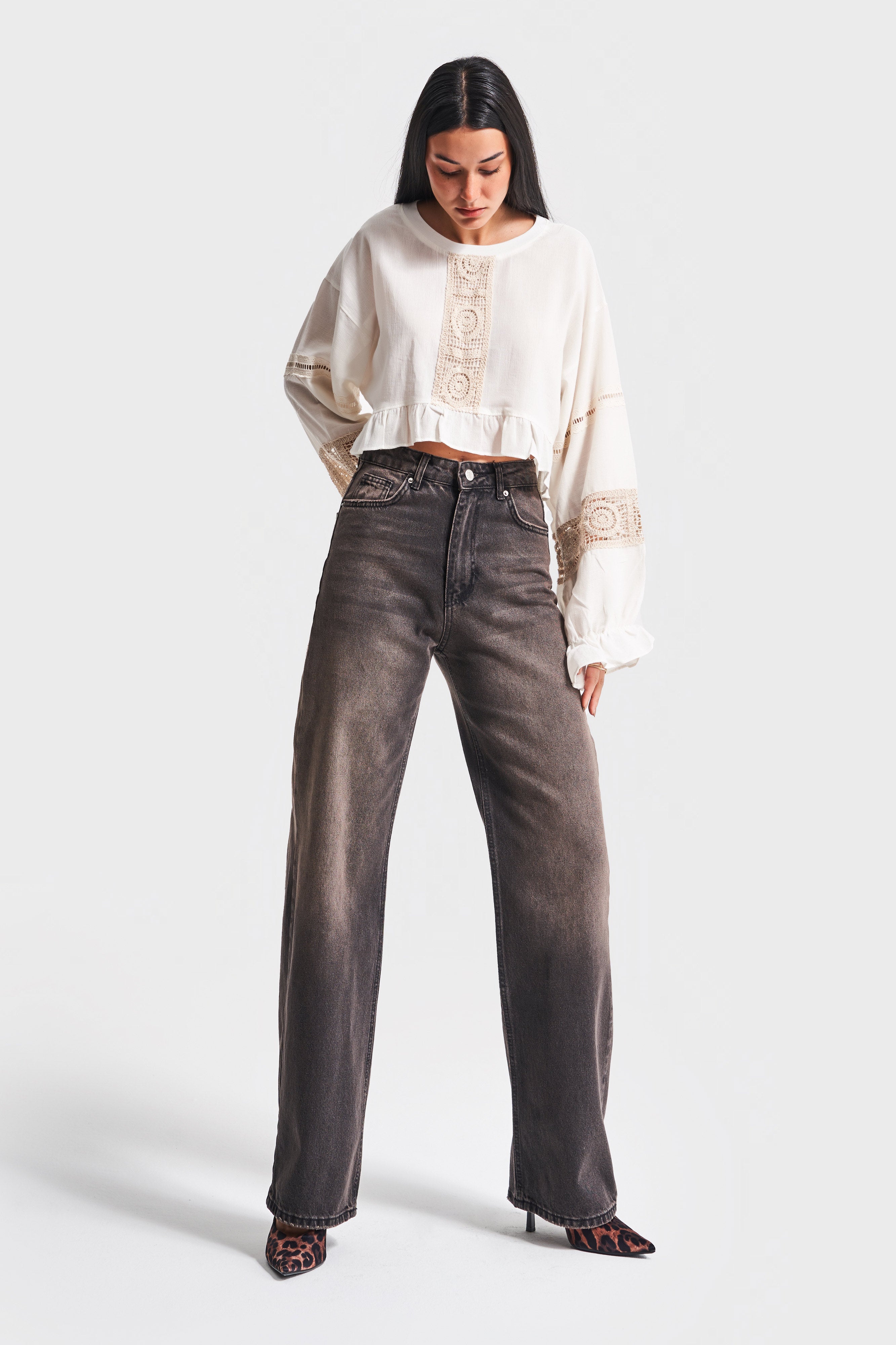 Kadın K.Kot Rengi Doris 17S5-62 Yüksek Bel %100 Koton Straight Fit Denim Jean