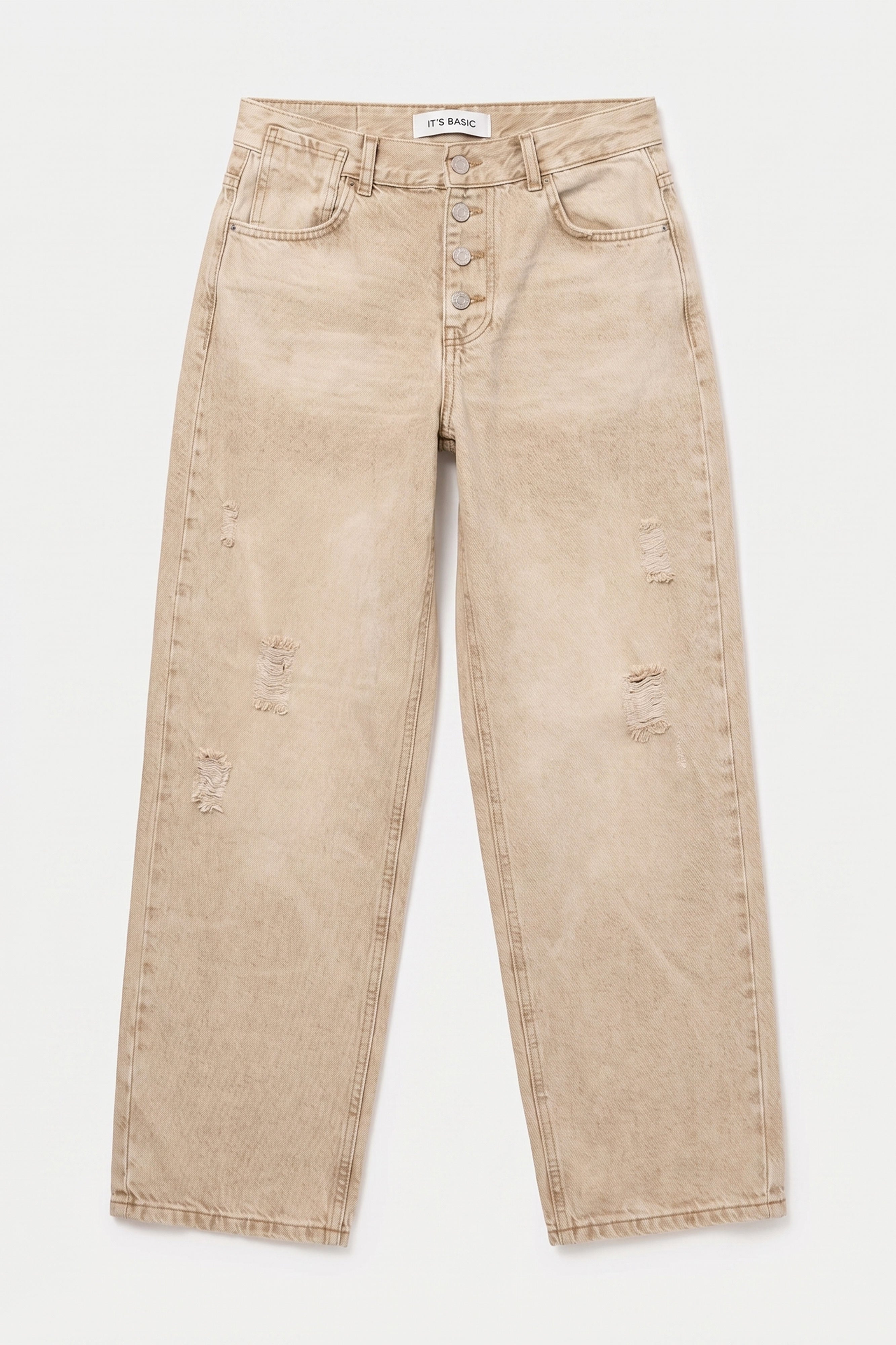 Kadın Taş 12s6-76 Loose Baggy Fit Denim Jean