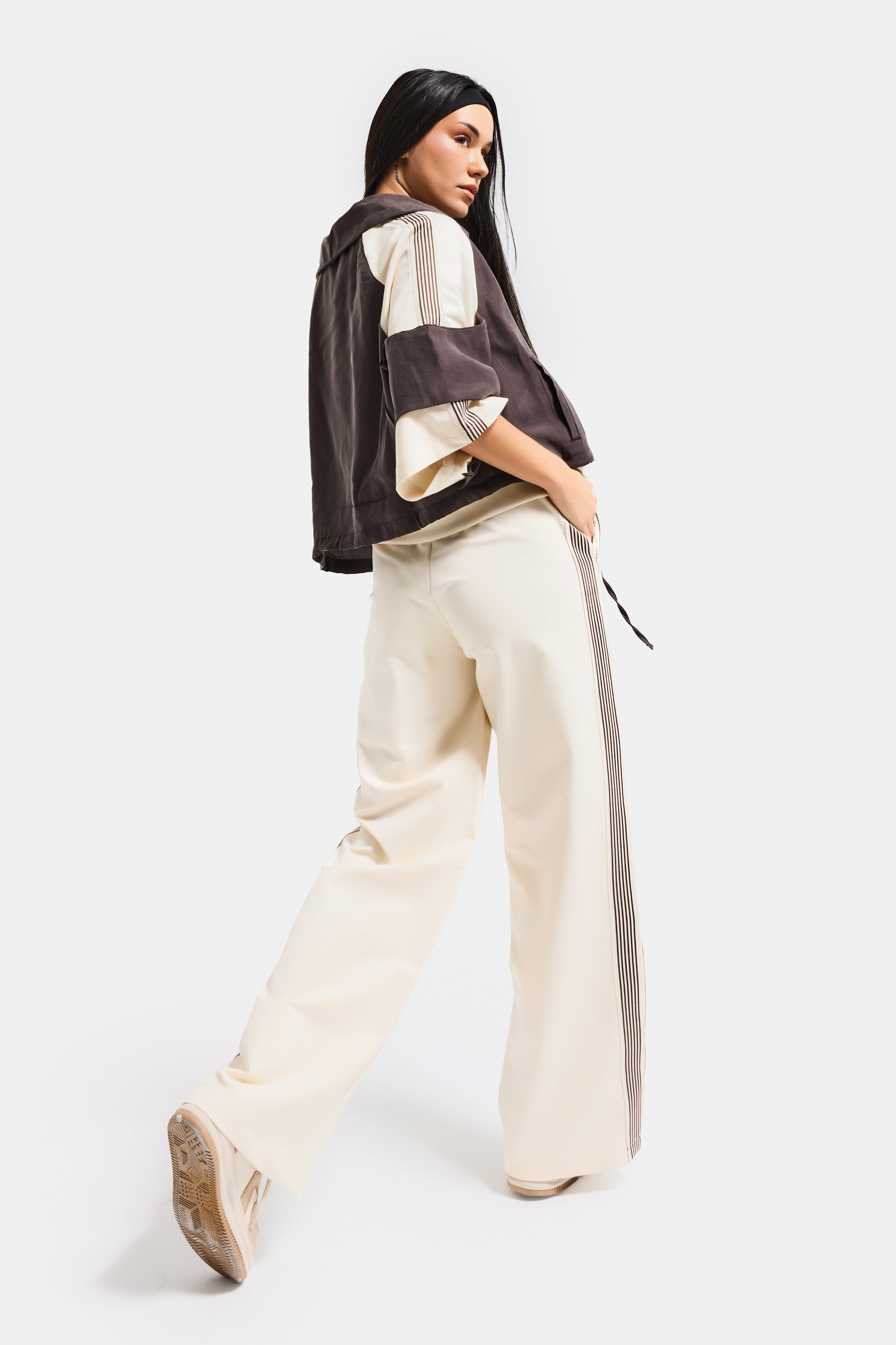 Kadın Kahve Bej s6-105 Alt Üst 2'li Kombin Tasarım Takım