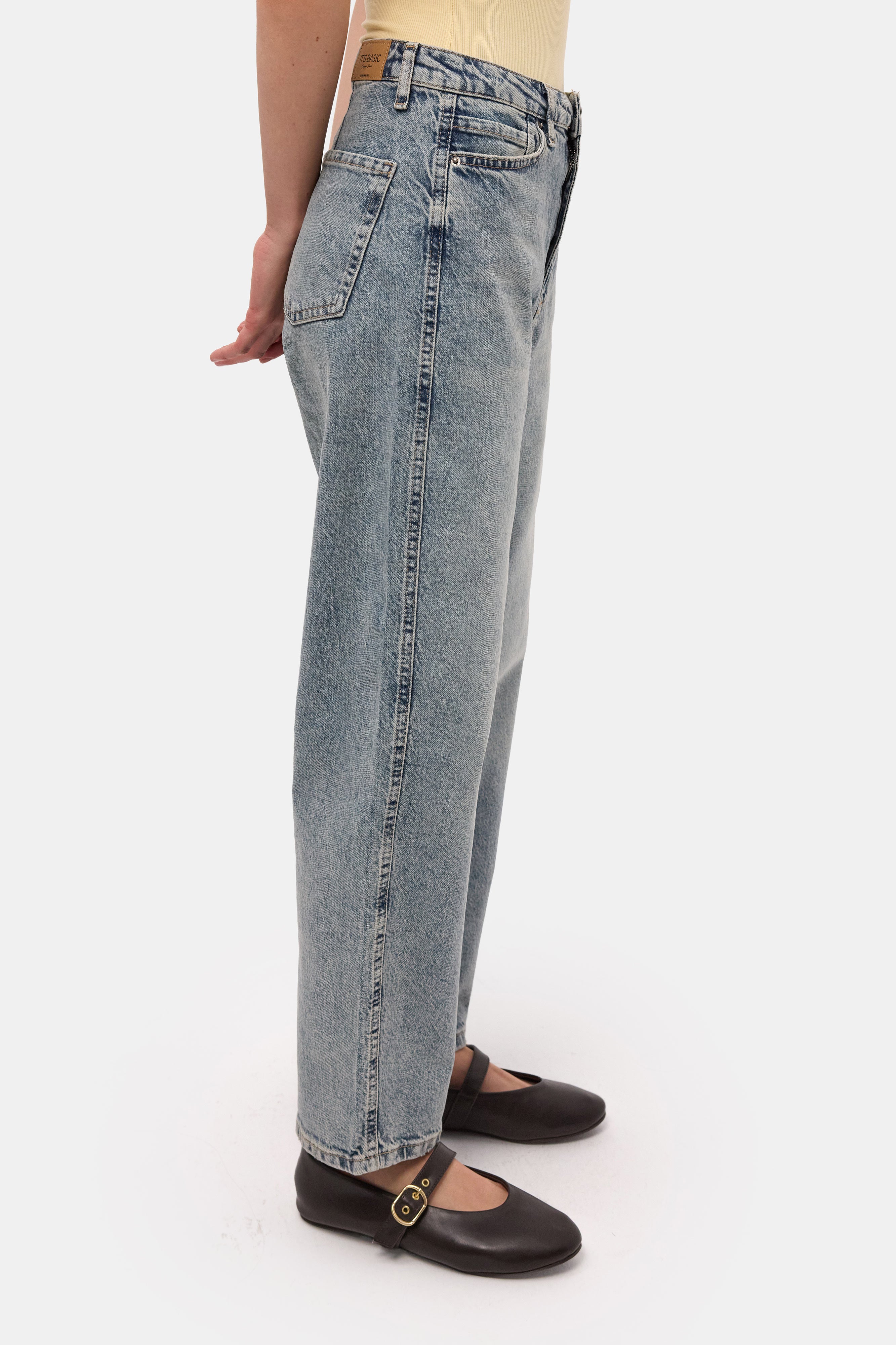 Kadın Kot Renk 4s6-32 Relax Fit Esnek Kumaş Denim Jean