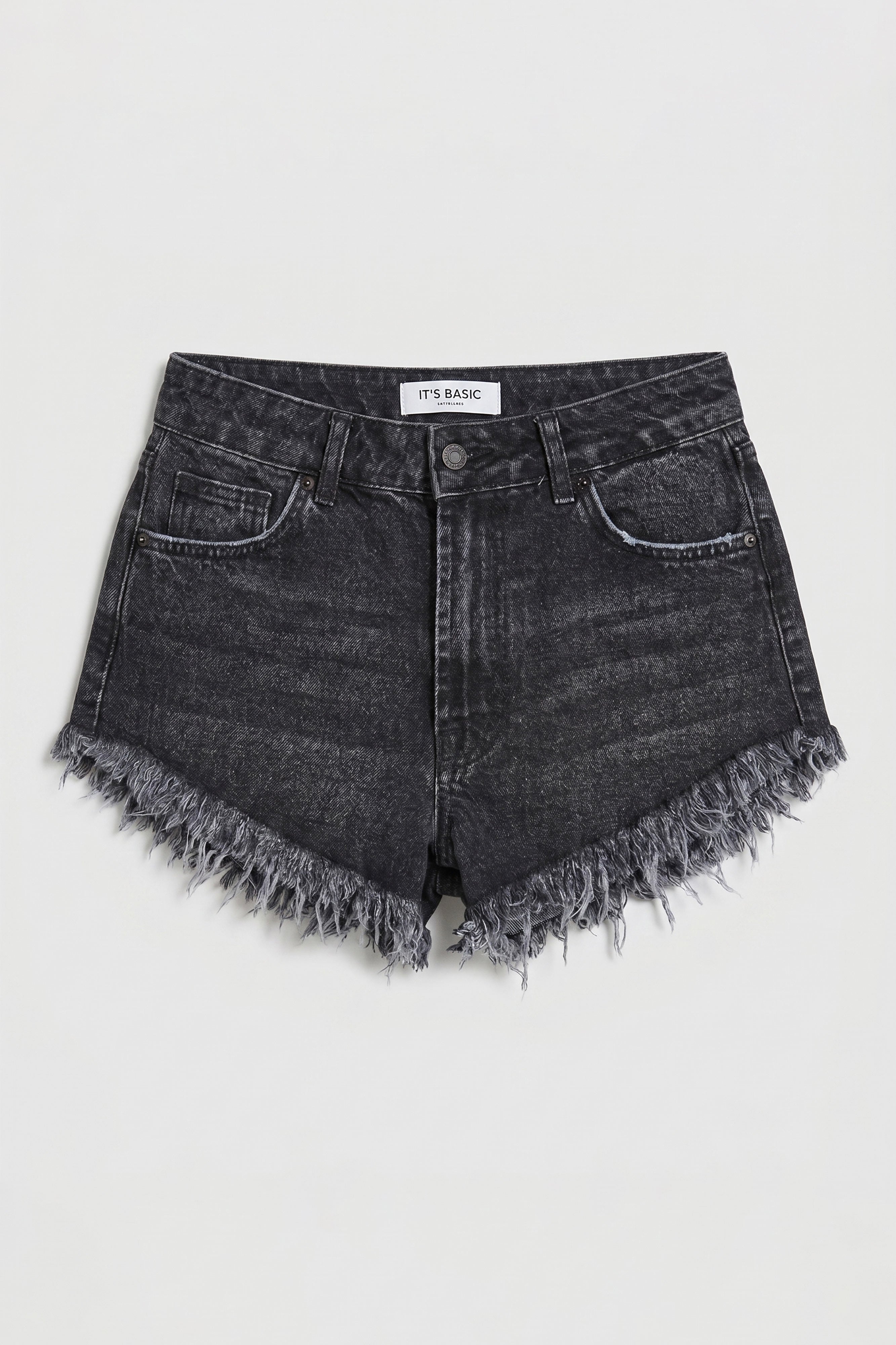 Kadın Koyu Füme 2s6-1 Mini Boy Denim Şort