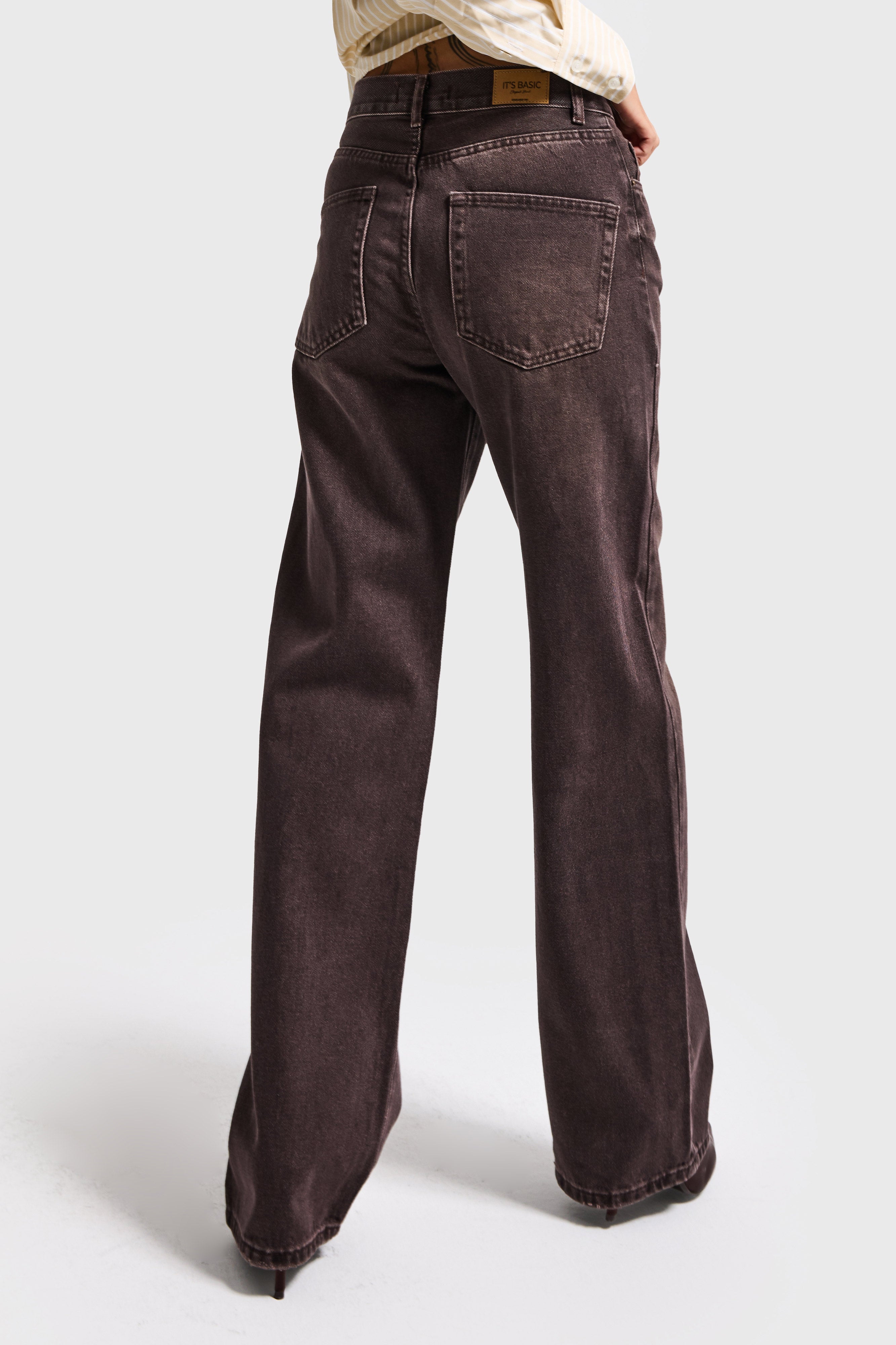 Kadın Koyu Kot Lora 2s6-16 Loose Fit %100 Koton Denim Jean