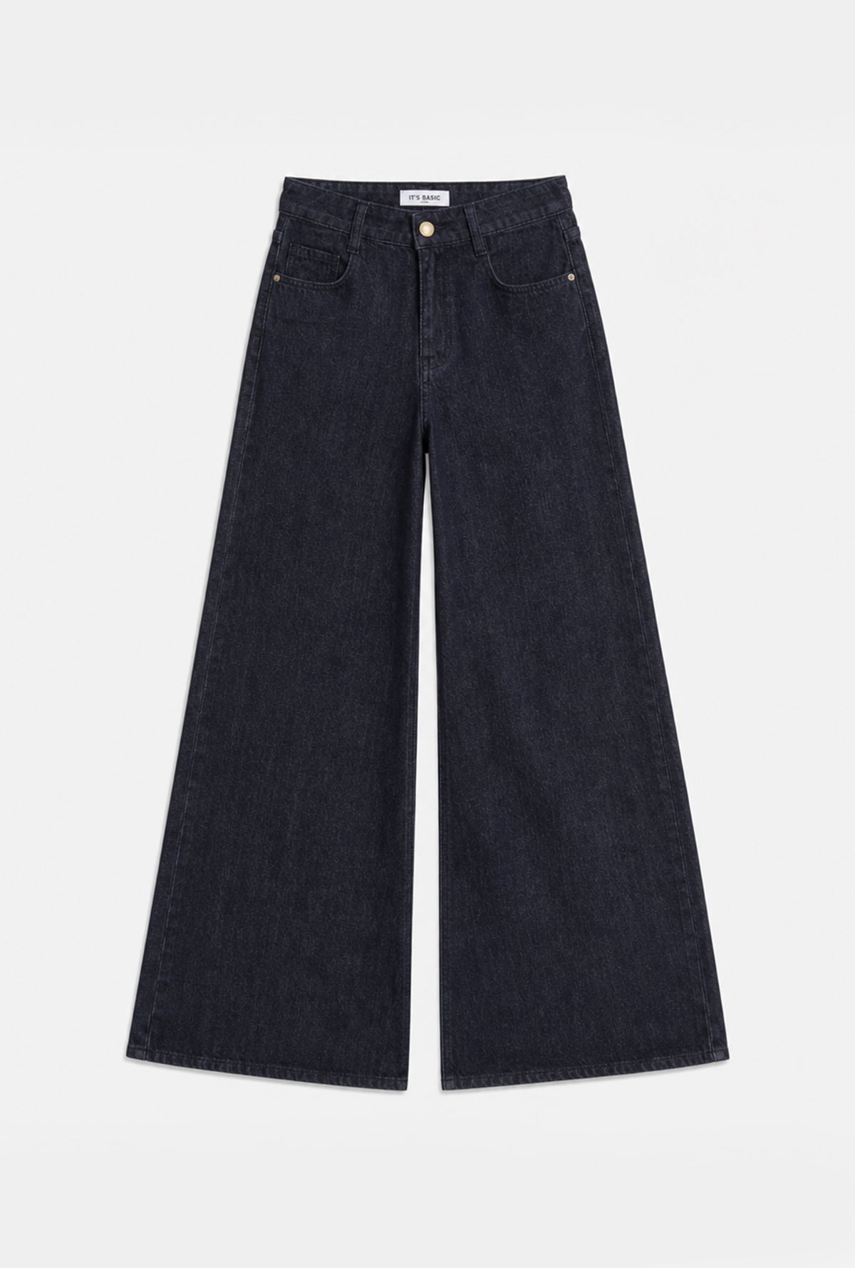 Kadın Koyu Laci w6-56 Palazzo Fit Pürüzsüz Velvet Kadife Kumaş Pantolon