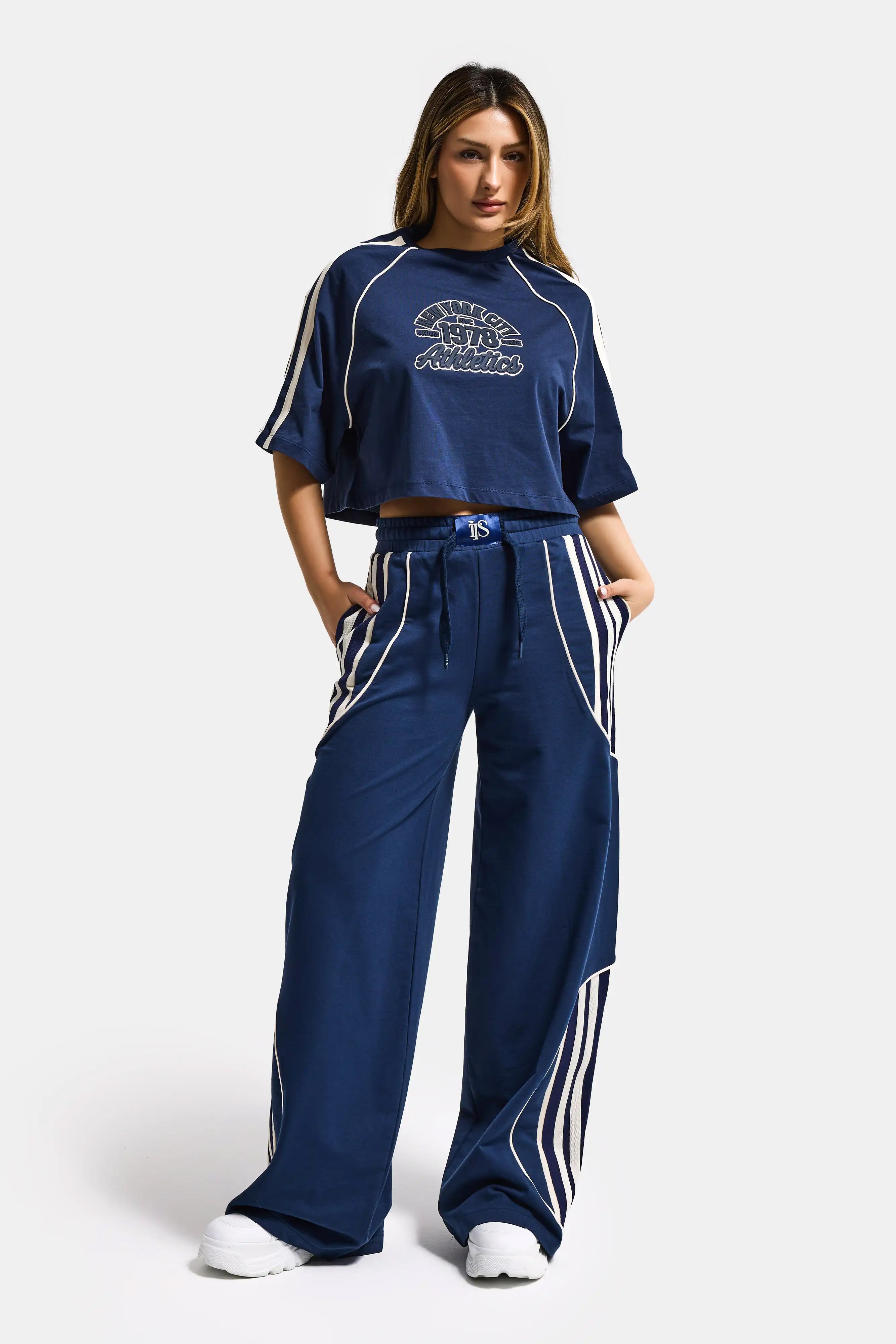 Kadın Lacivert s6-56 Alt Üst 2'li Tasarım Takım