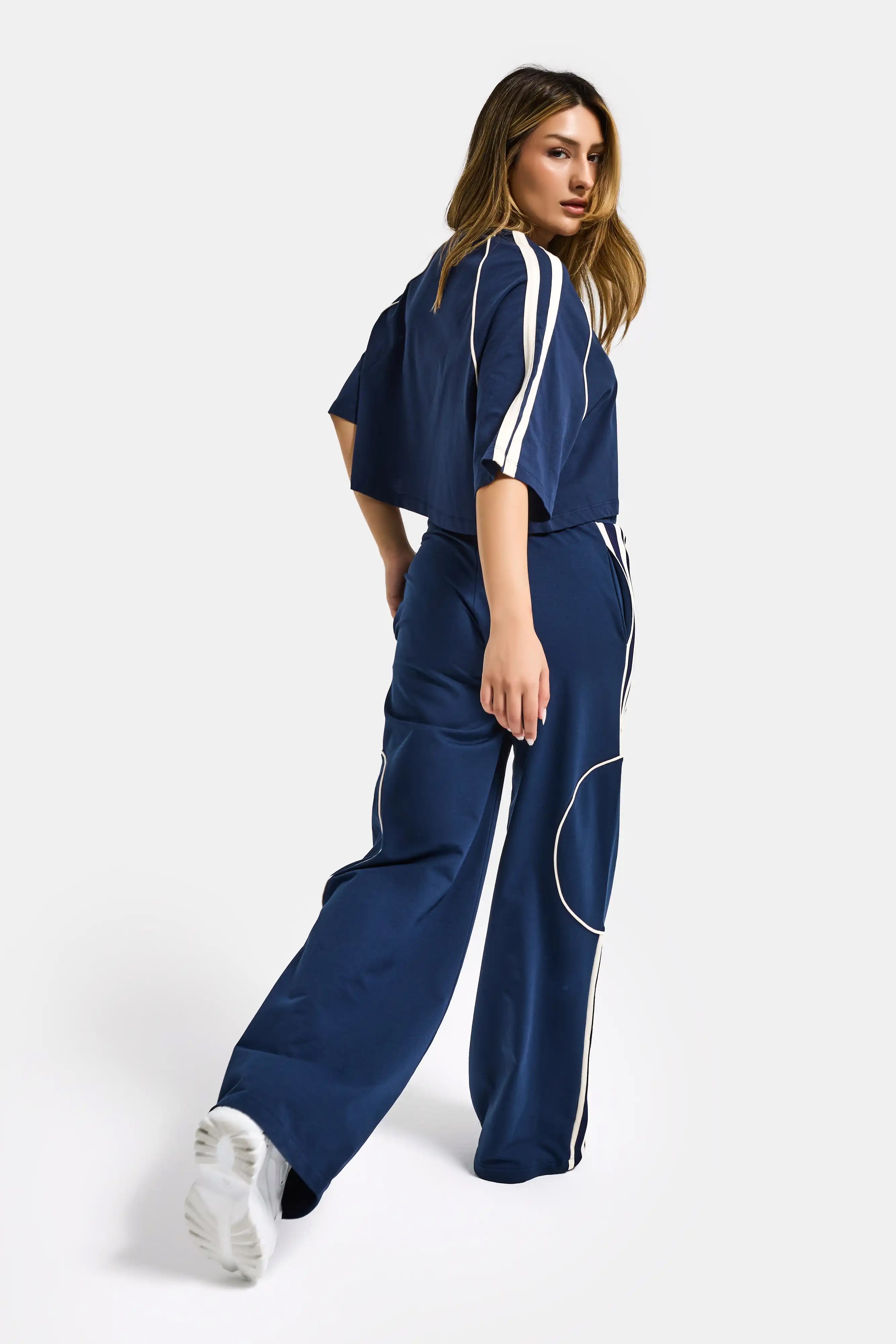 Kadın Lacivert s6-56 Alt Üst 2'li Tasarım Takım