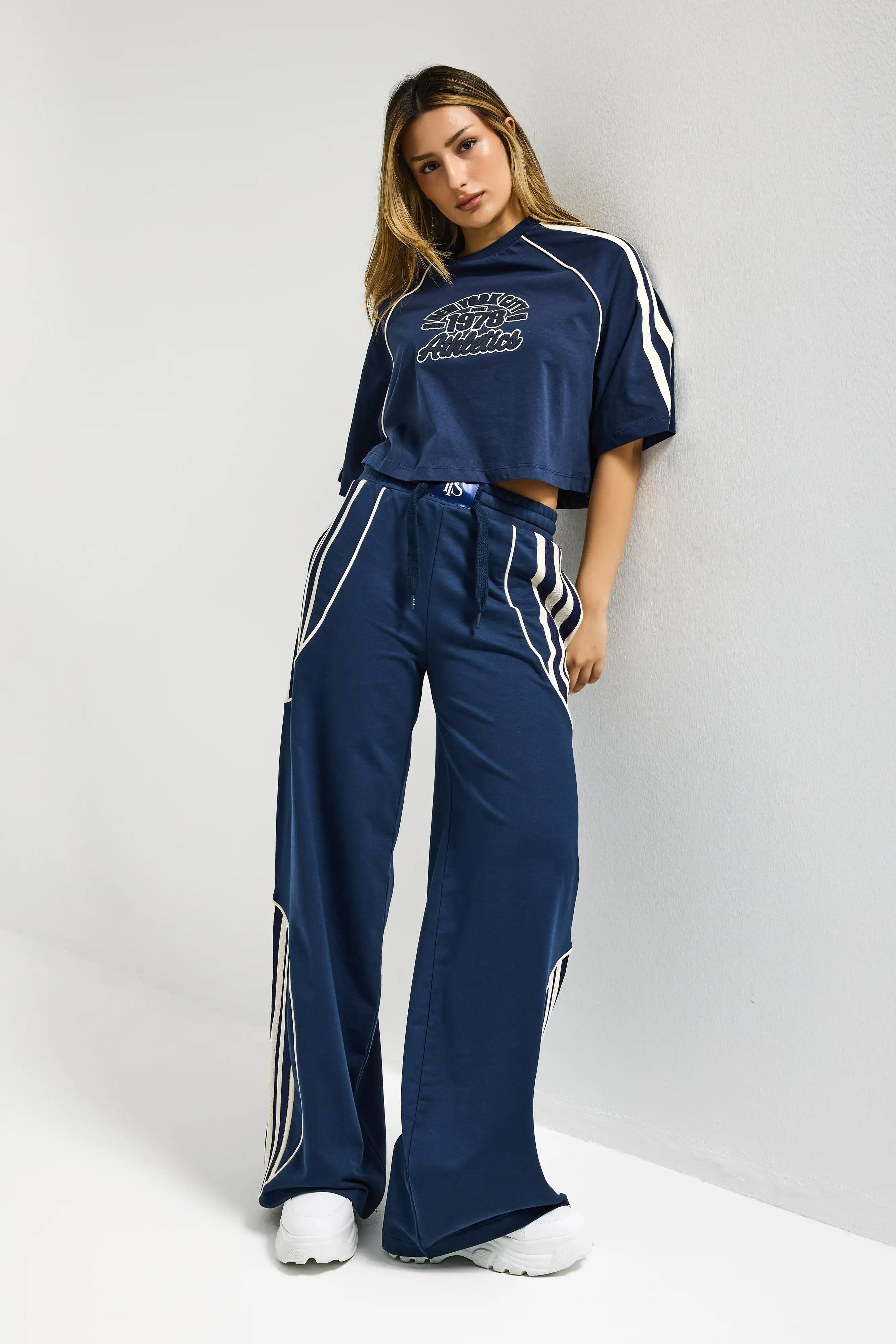 Kadın Lacivert s6-56 Alt Üst 2'li Tasarım Takım