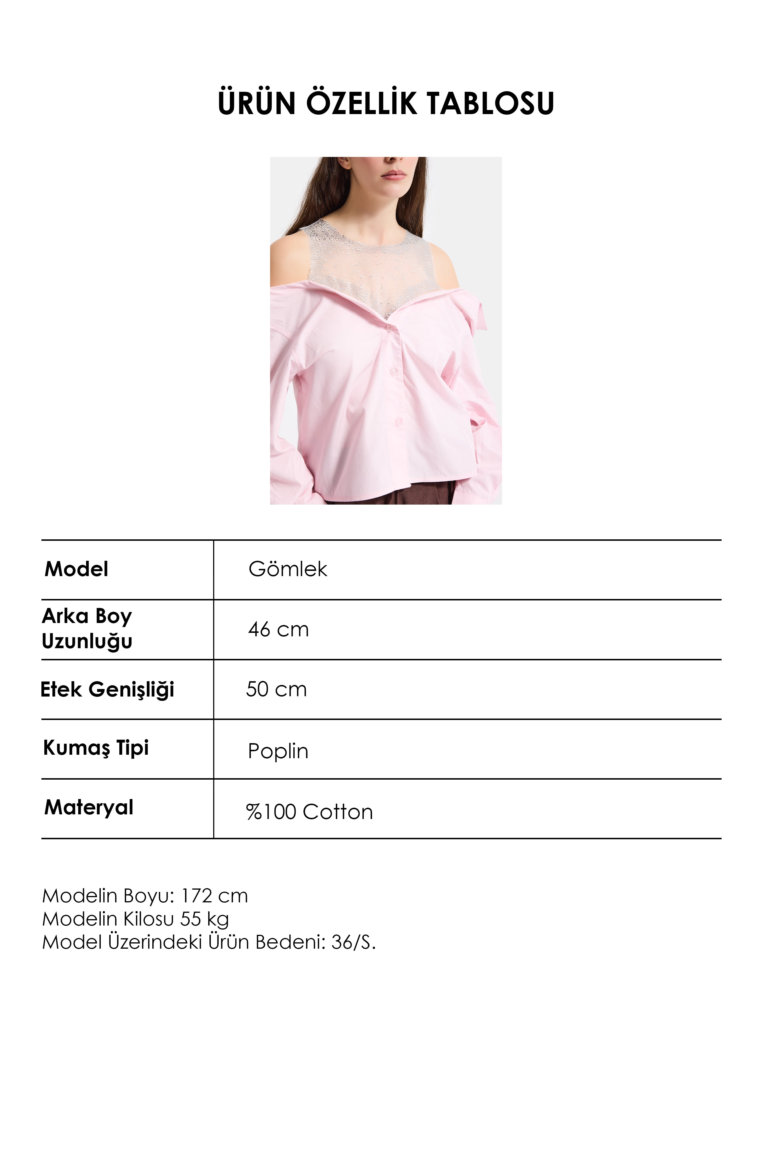 Kadın Pembe Oversize Tül Dantelli Özel Tasarım Gömlek