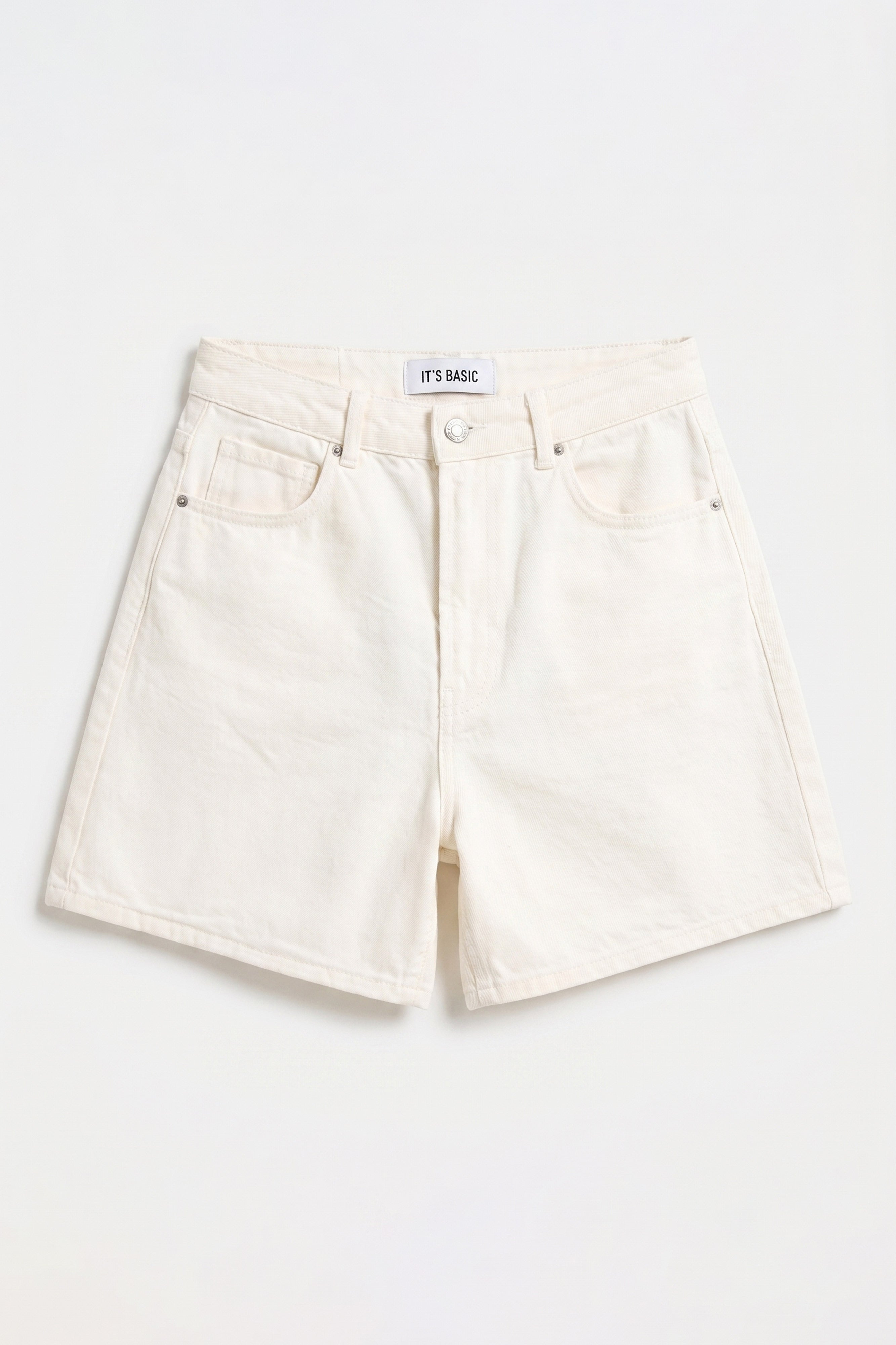 Kadın Raw Diana 7s6-69 Mom Fit Midi Boy Denim Şort