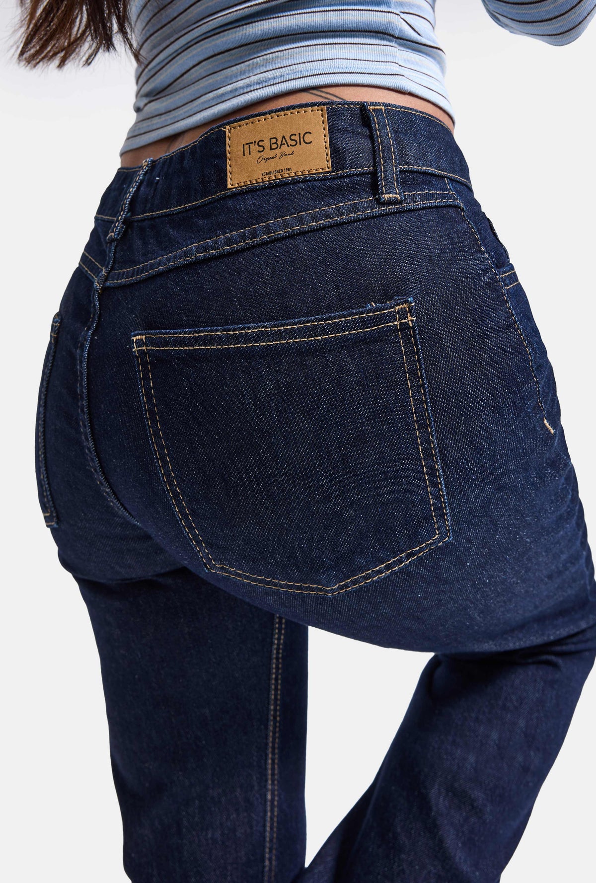 Kadın Selvedge 7w5-50 Mid Rise Flare Fit Denim Jean