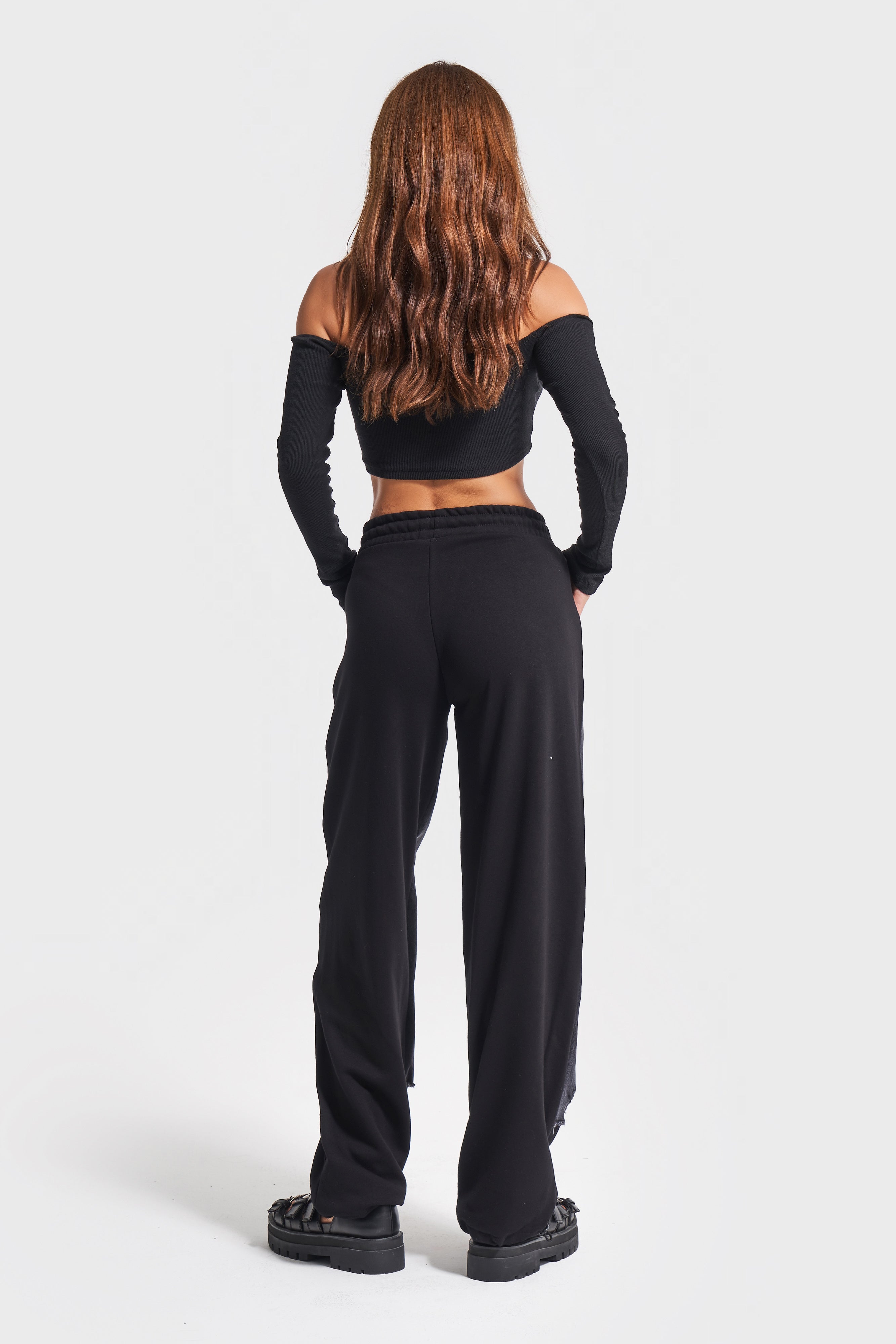Женский черный цвет 10w48 шт. Ткань Дизайн Jogger Denim
