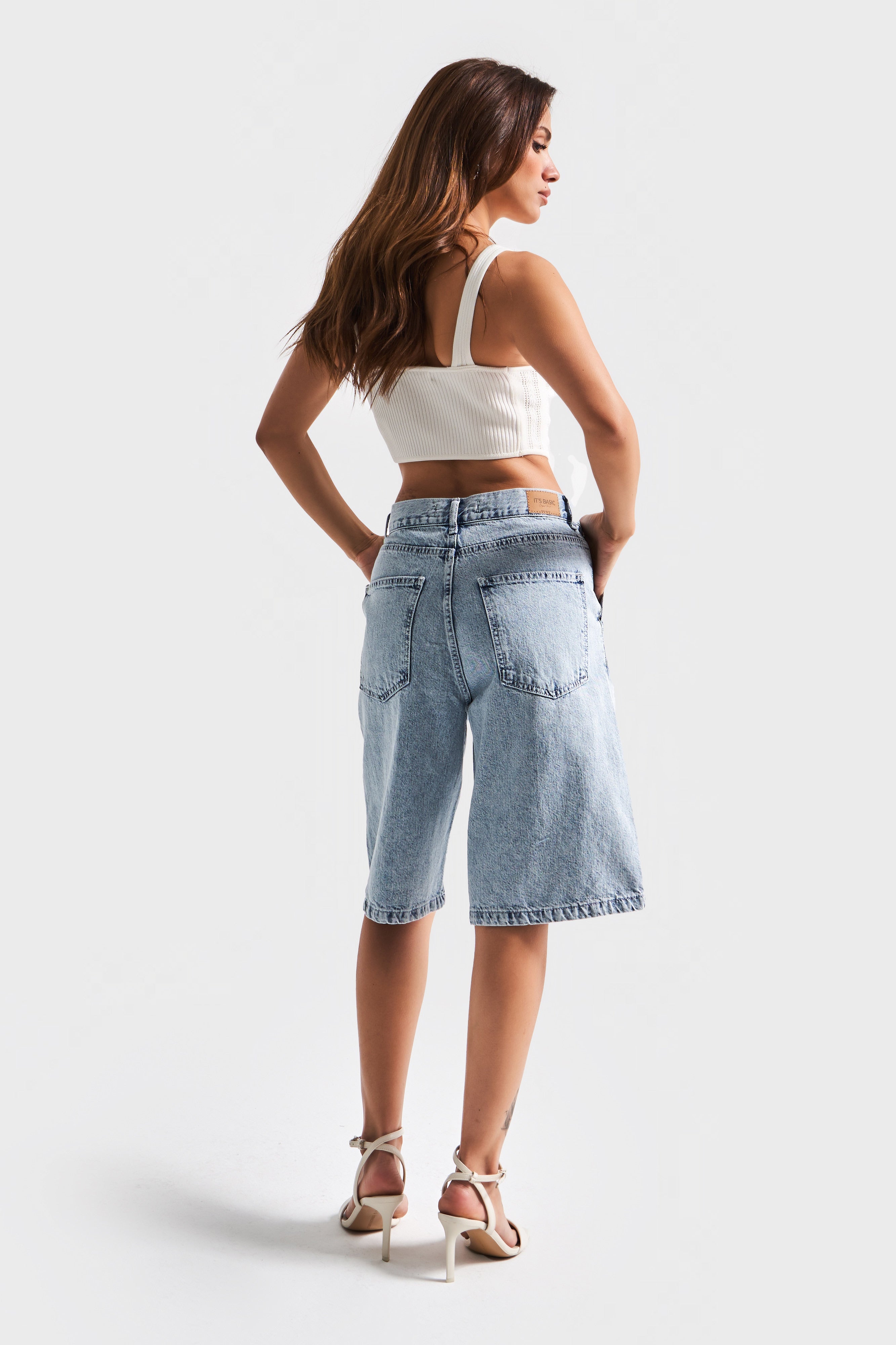 Женские зимние джинсы цвета 3s5-3, кружевные, вышитые, макси, длинные, джинсовые шорты-бермуды