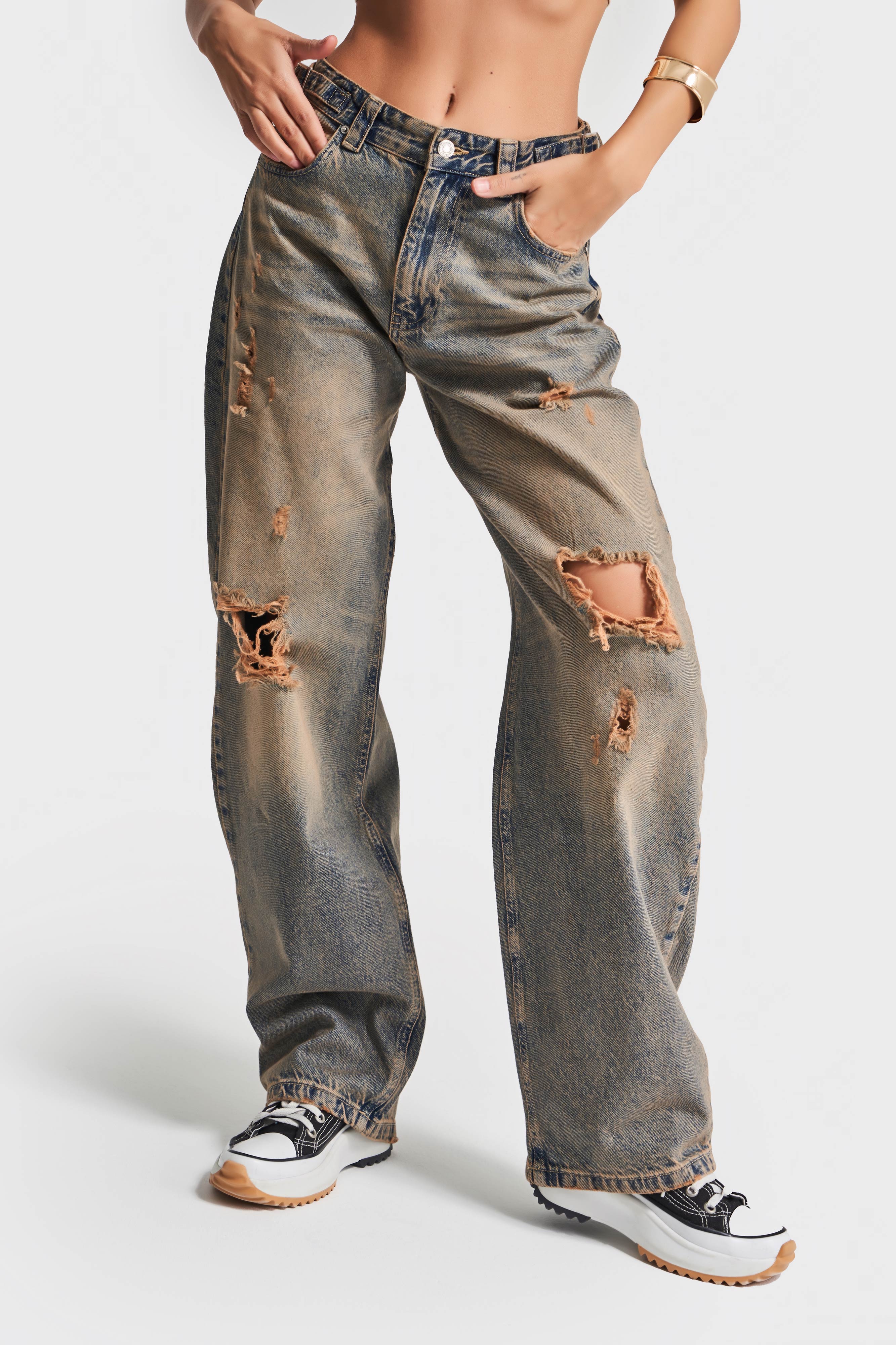 Женские джинсы T.Jeans Color Lotus 10S5-95, свободный крой, внутренняя длина 83 см, 100% хлопок, средняя талия