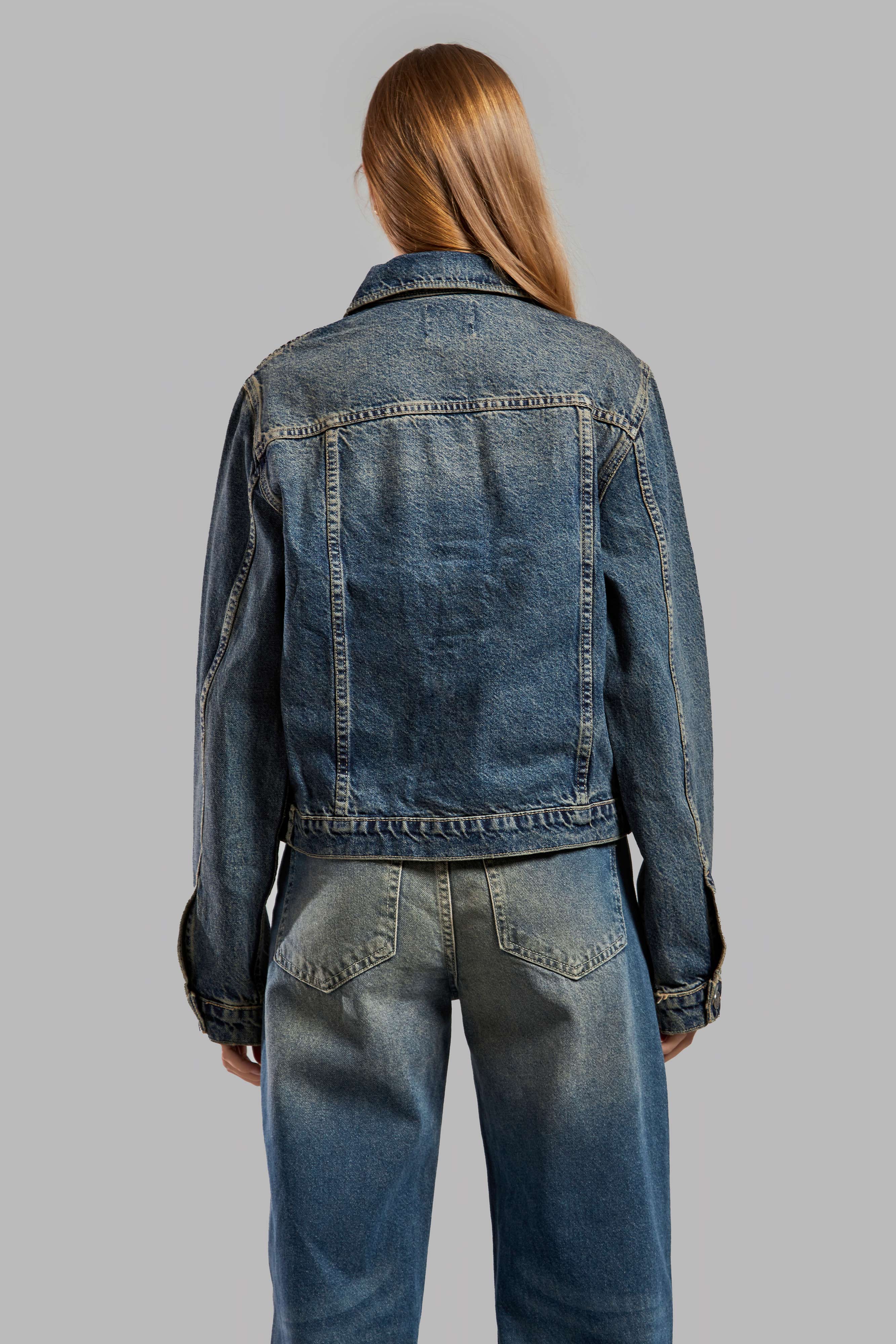 Женская джинсовая куртка свободного кроя T.Jeans Color 2w48