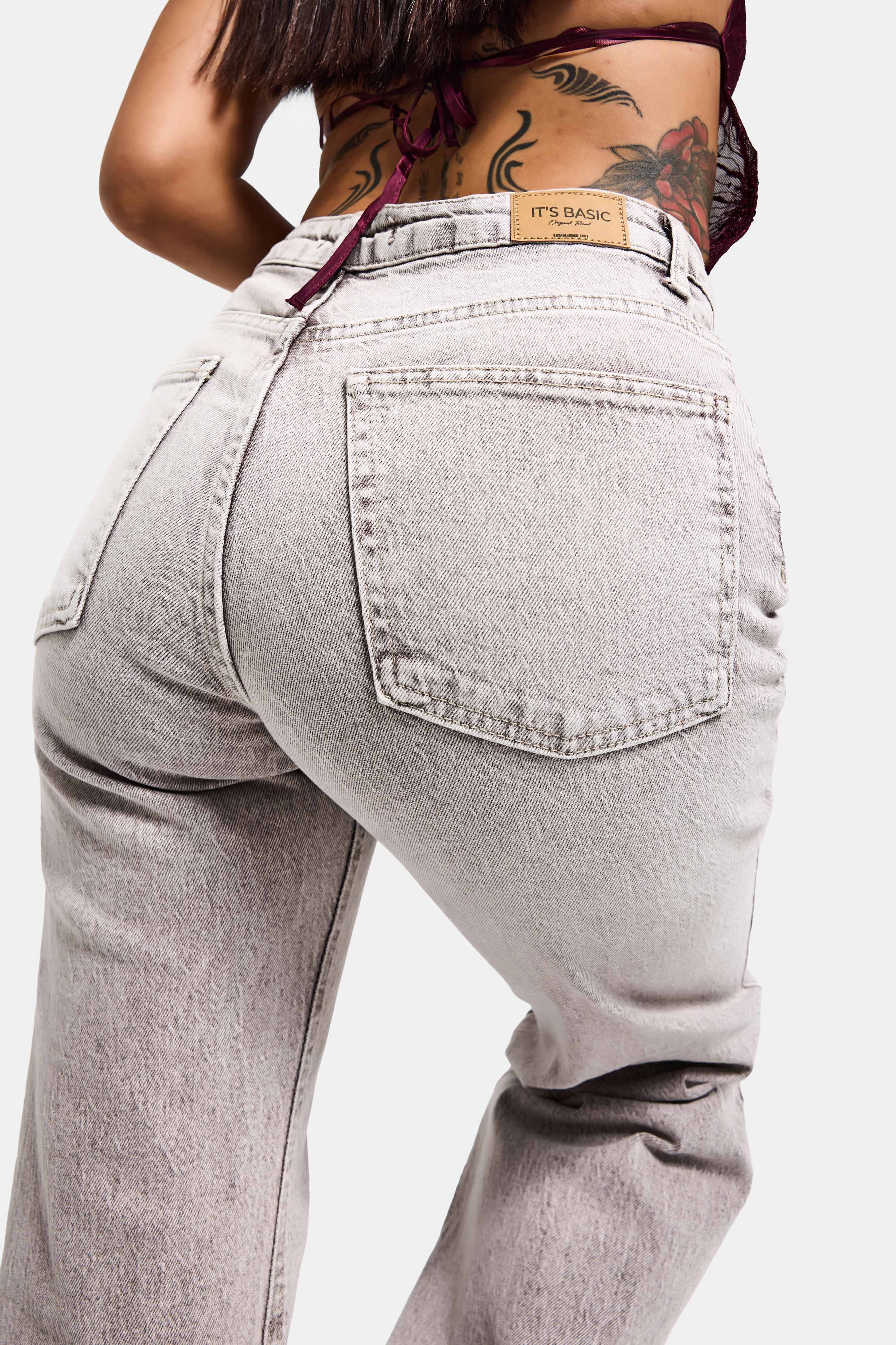 Kadın Taş Kot Rengi 4s6-158 Flare Fit Komfort Kumaş İç Boy 83cm Denim Jean