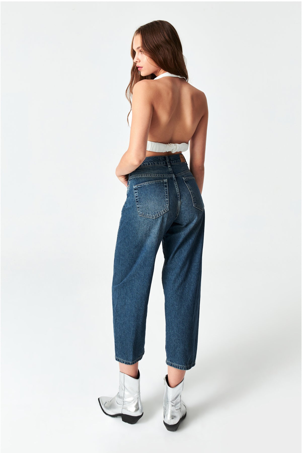 Женские джинсы цвета «оттенок» Venus Carrot, свободный крой, высокая талия