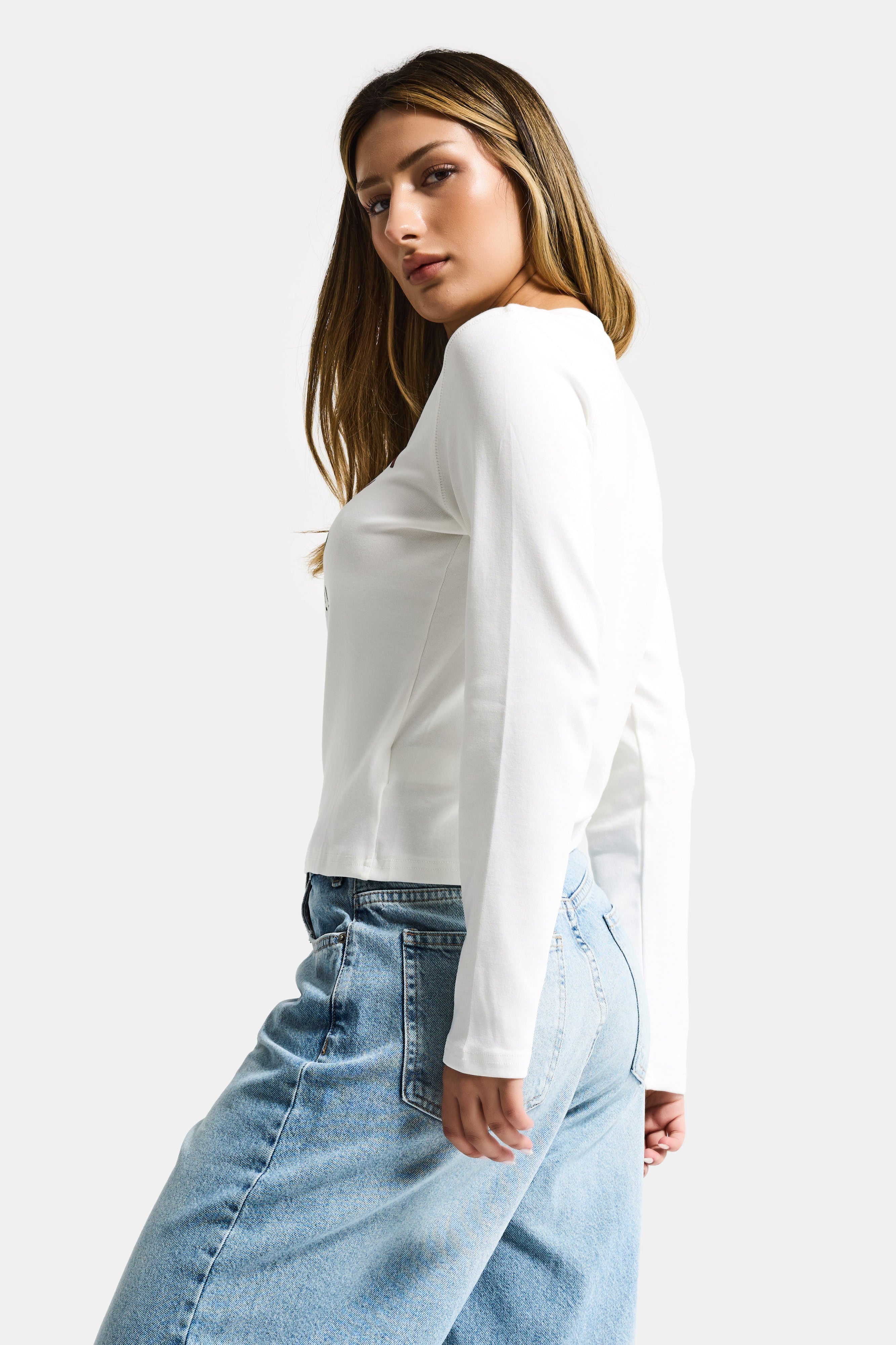 Kadın Beyaz w5 Free Amazing Baskılı Tasarım Sweatshirt