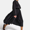 Women's Black w5 Sweatshirt Skirt One-Piece Design Dress